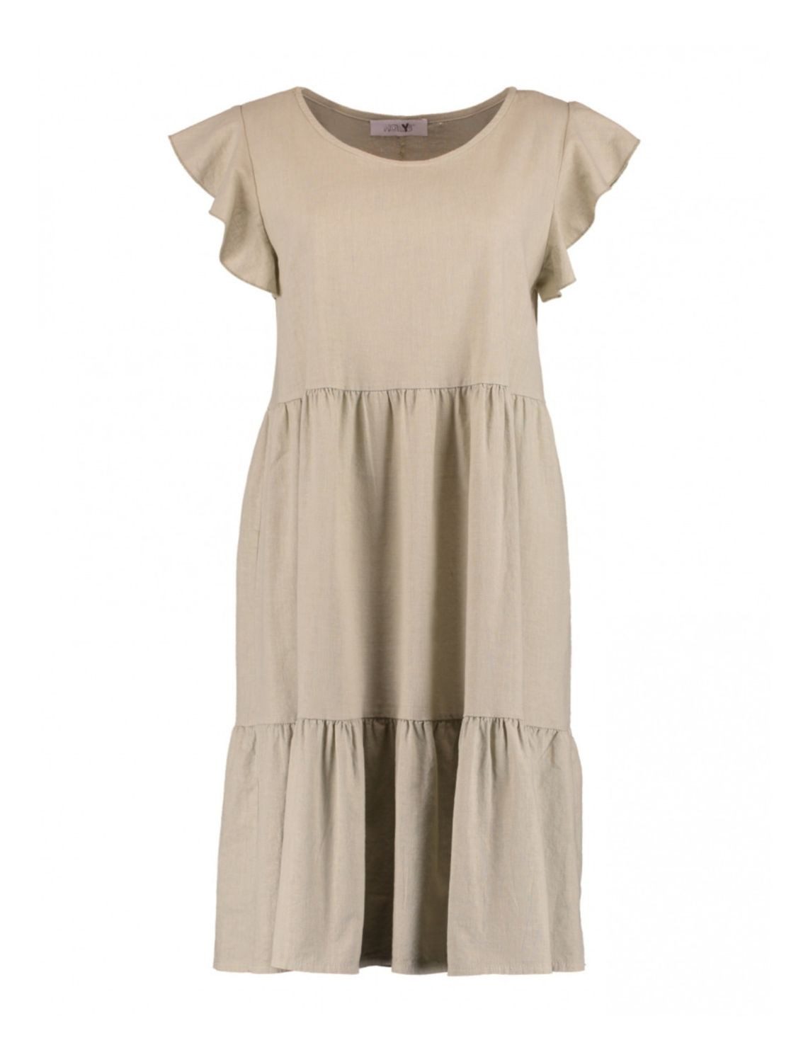 HaILY’S Sommerkleid HAILY`S Leinen Sommerkleid Eva Khaki