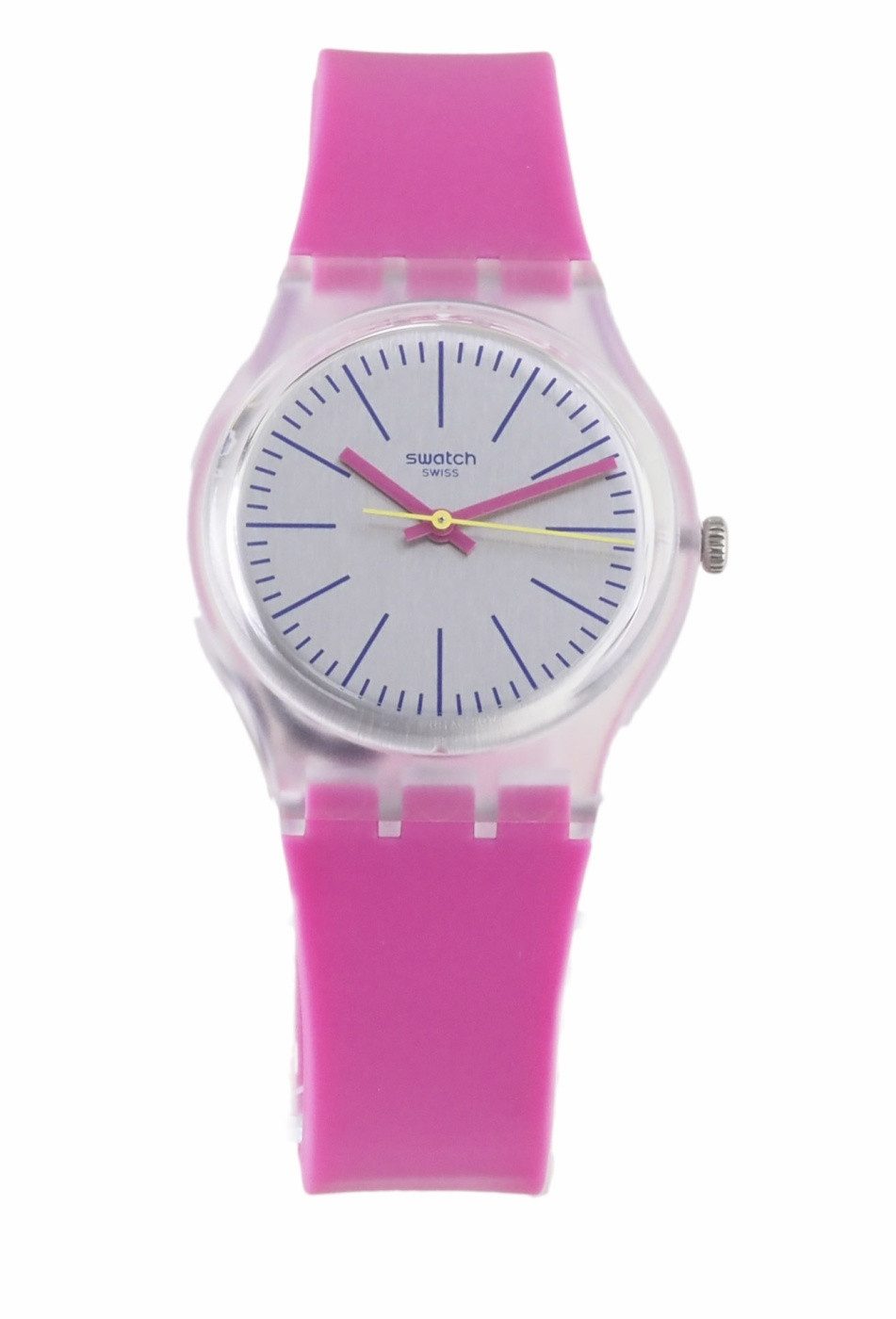 Swatch Quarzuhr Swatch Damen Quarz Uhr GE256 Fluo Pinky X33