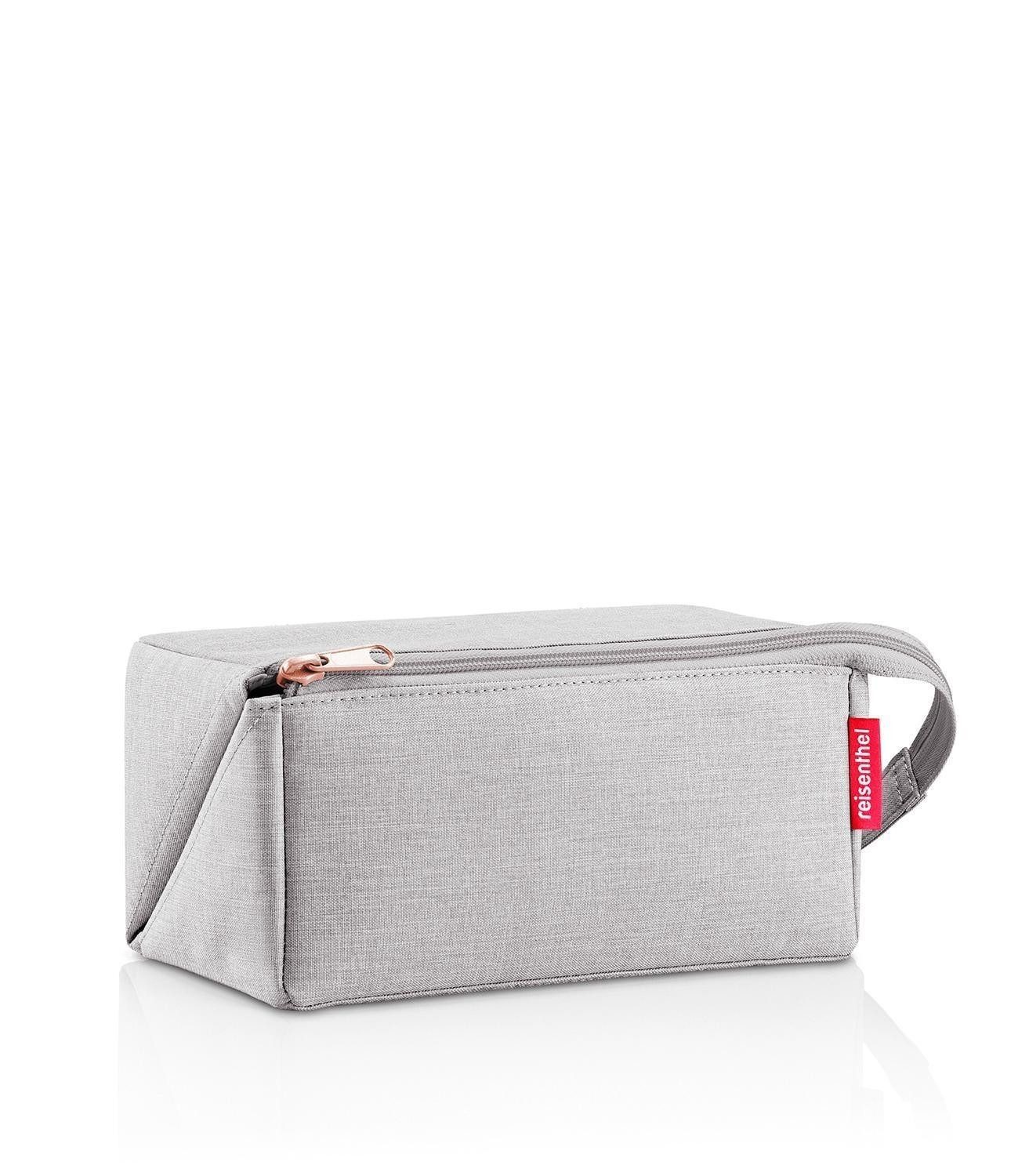 REISENTHEL® Kosmetiktasche FOLD CASE, 1,5 Liter, Grau, Rosegoldfarben, Polyester, B 23 x H 11 x T 11 cm