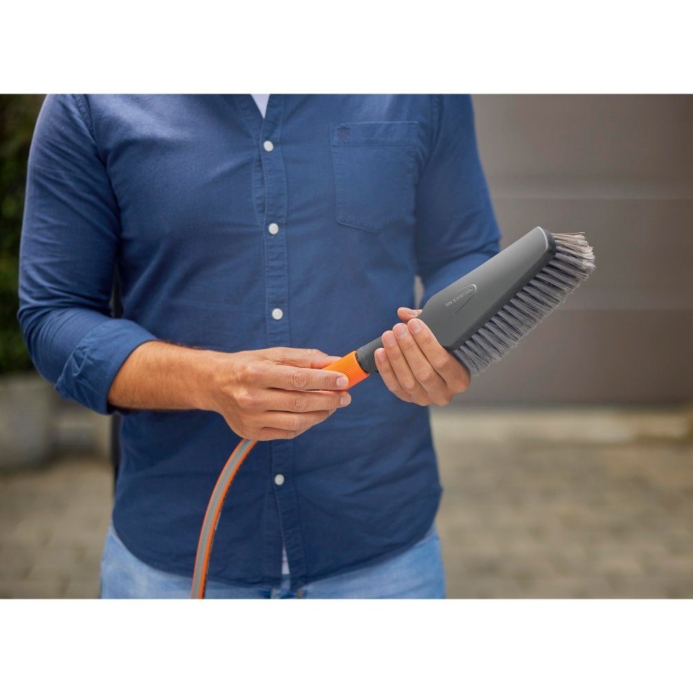 GARDENA Reinigungsbürste Cleansystem Handbürste M soft - Waschbürste - grau