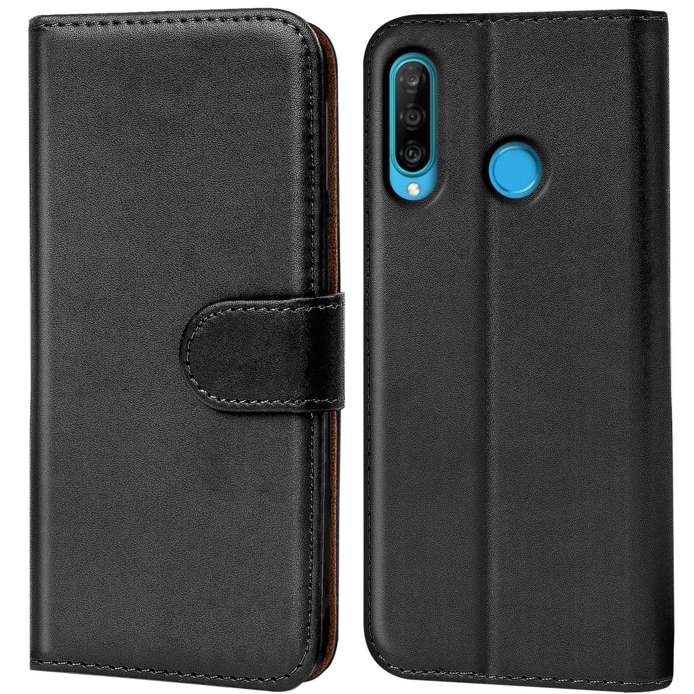 CoolGadget Handyhülle Book Case Handy Tasche für Huawei P30 Lite 6,2 Zoll, Hülle Klapphülle Flip Cover für P30 Lite Schutzhülle stoßfest