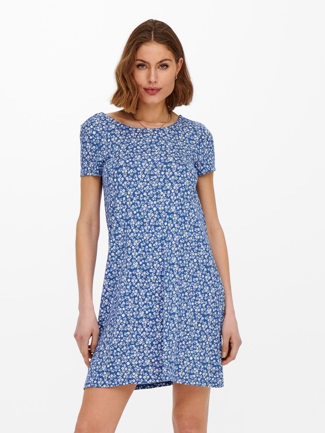Minikleid ONLBERA BACK LACE UP S/S DRESS JRS NOOS