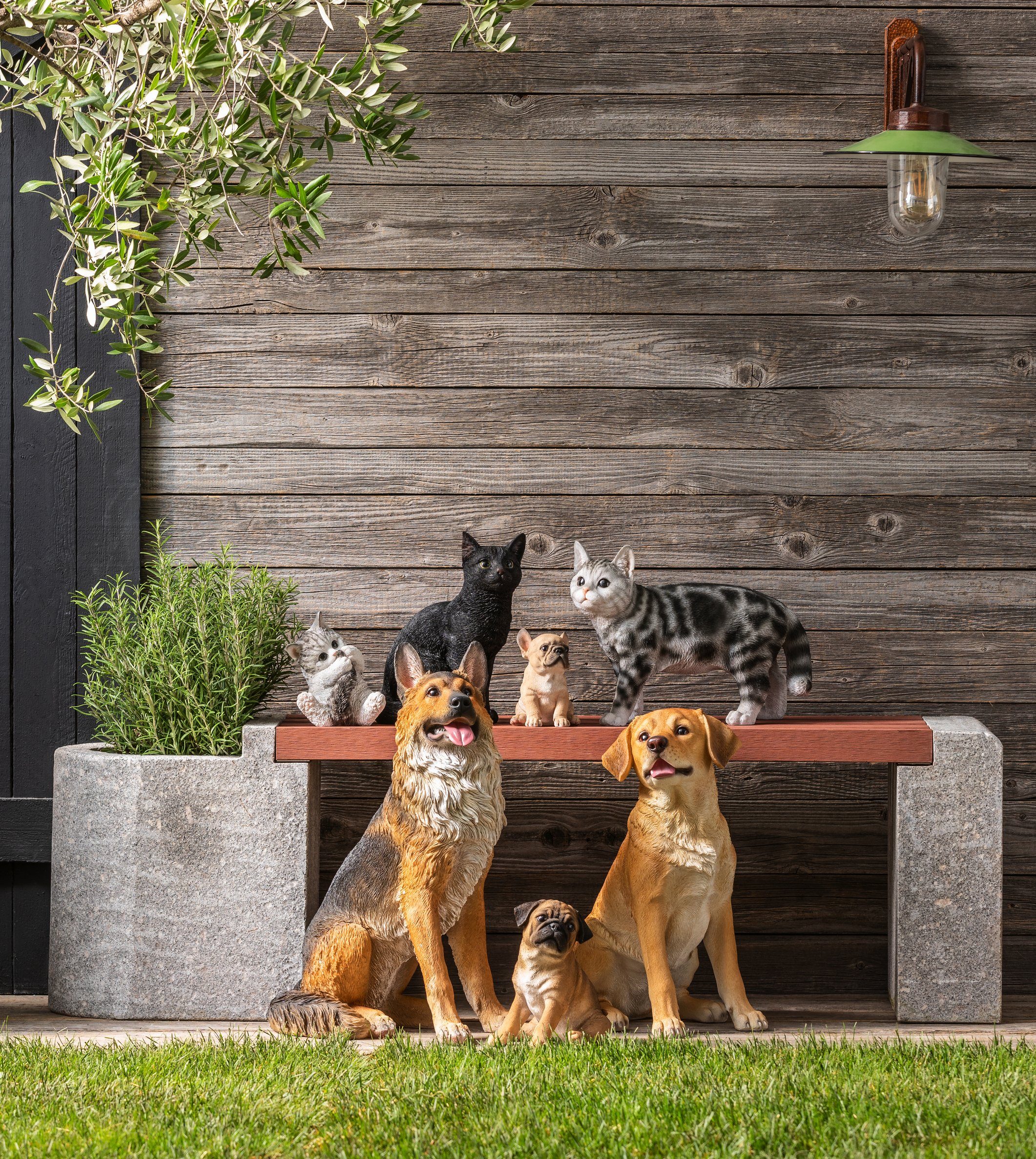 Dehner Gartenfigur Französische Buldogge Welpe, 18 günstig online kaufen