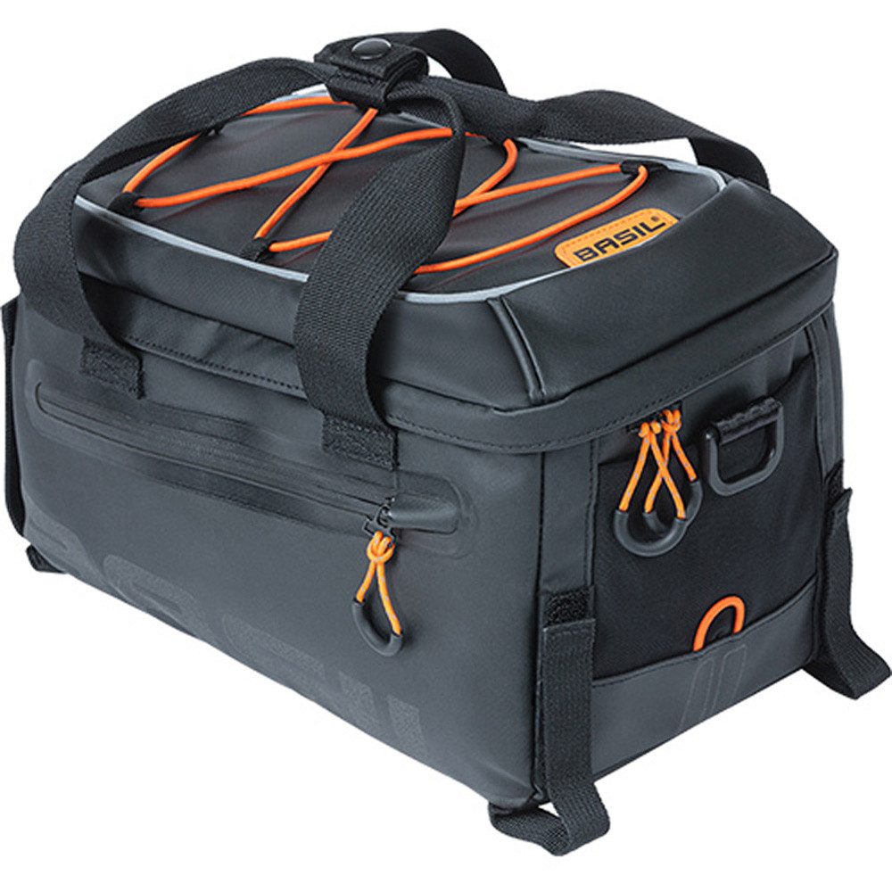 Gepäckträgertasche Basil Gepäckträgertasche MILES TARPAULIN Trunkbag 7L schwarz orange