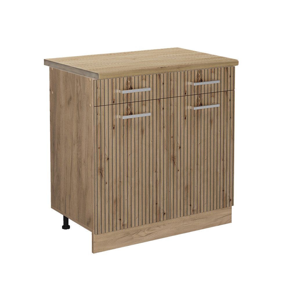 Vicco Unterschrank R-Line, Artisan-Eiche/Goldkraft Eiche, 80 günstig online kaufen