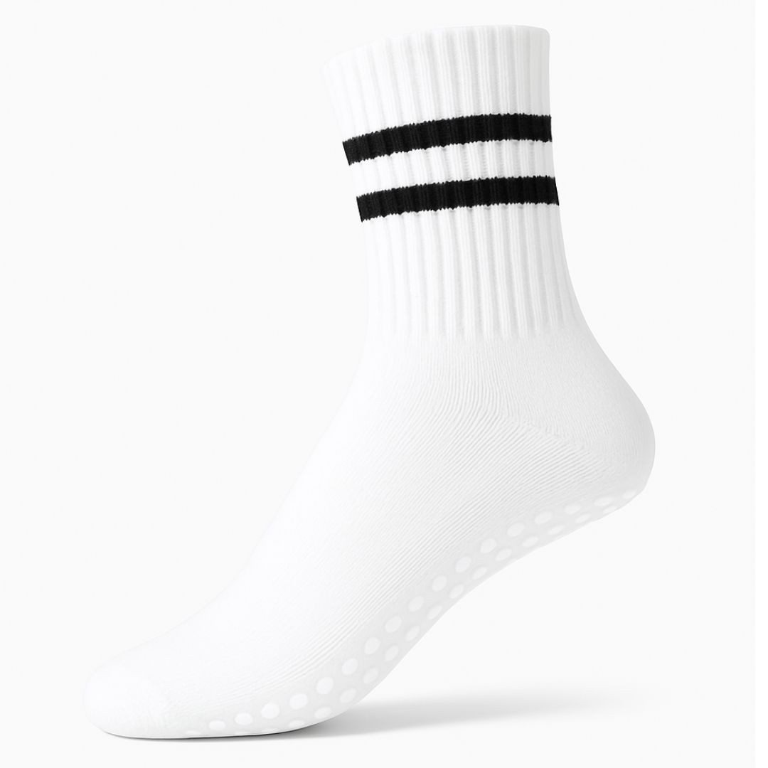 ZUKUNFTSENKEL Sportsocken Yoga Pilates Socken Damen Anti-Rutsch (Spar Set, 5er Pack) Rutschfest, Weich, Elastisch Ideal für Fitness, Yoga & Pilates