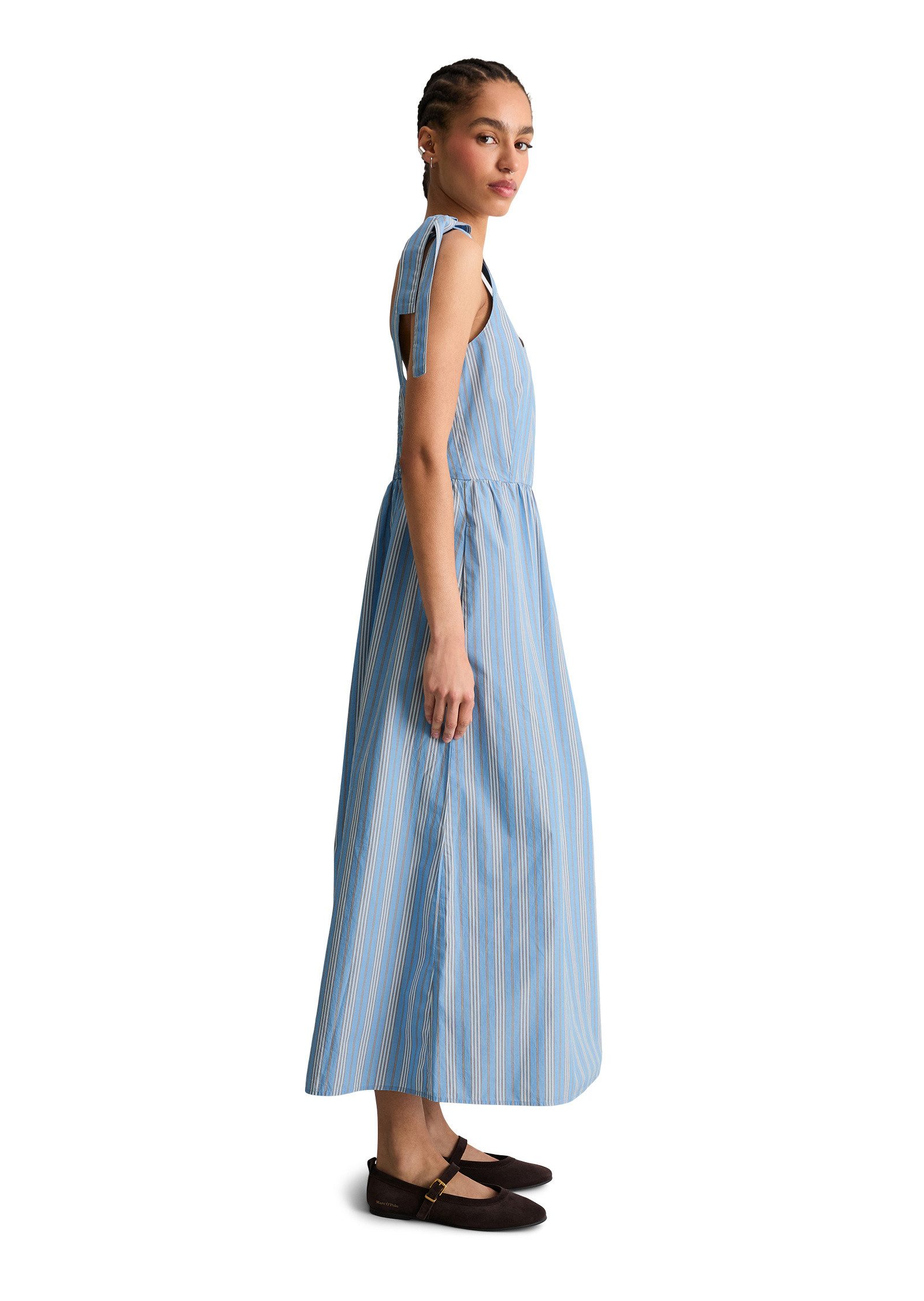 Marc O'Polo DENIM Maxikleid aus Papertouch-Popeline