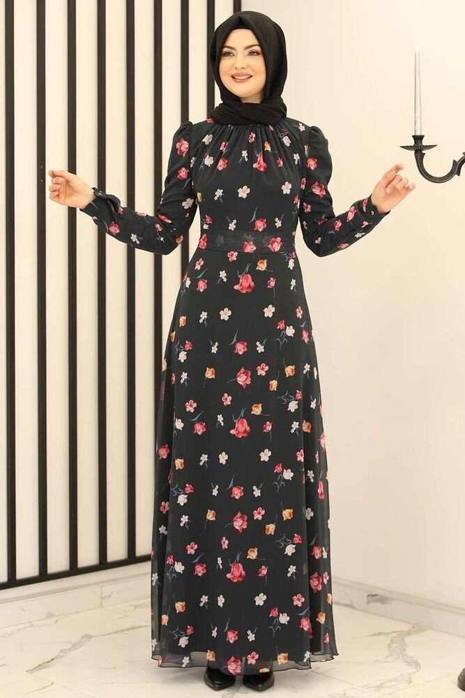 Modavitrini Chiffonkleid Damen Kleid Geblümtes Abendkleid günstig online kaufen