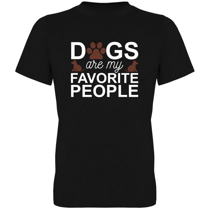 G-graphics T-Shirt Dogs are my favorite people Herren T-Shirt mit trendigem Frontprint Aufdruck auf der Vorderseite Spruch/Sprüche/Print/Motiv für jung & alt