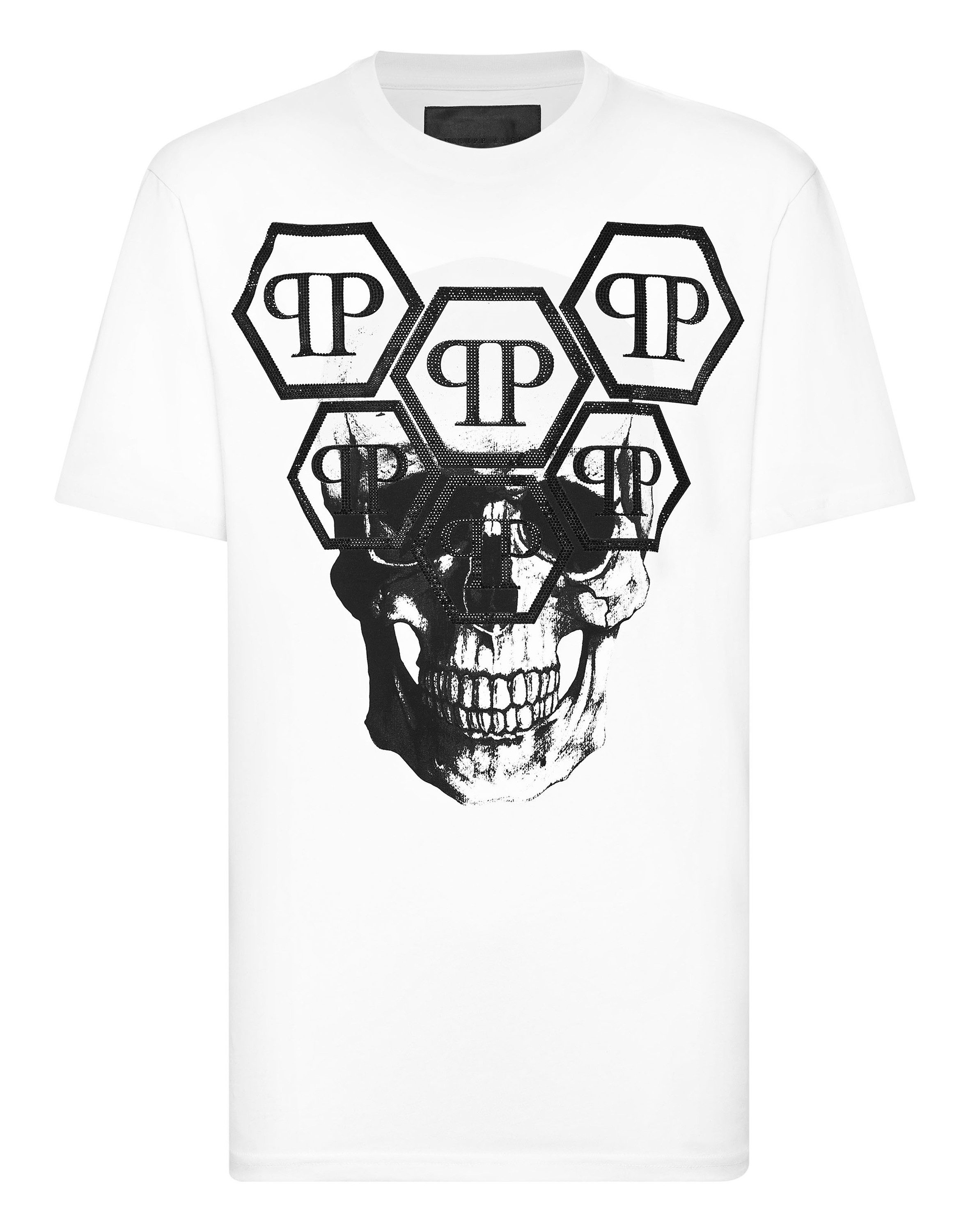 PHILIPP PLEIN T-Shirt Skull Mit Schmucksteinen günstig online kaufen