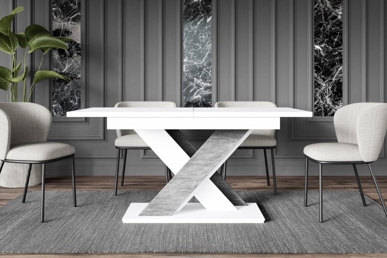 ALTDECOR Esstisch RONX, Esszimmertisch ausziehbar 140 - 180 x 80 x 75 cm günstig online kaufen