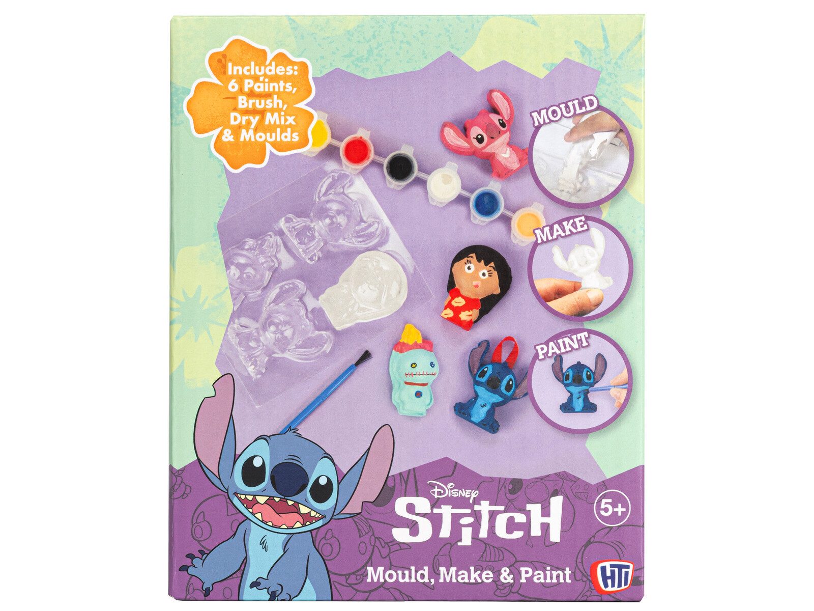 Lilo & Stitch Kreativset Bastelset Kinder zum Formen und Bemalen, (12-tlg)