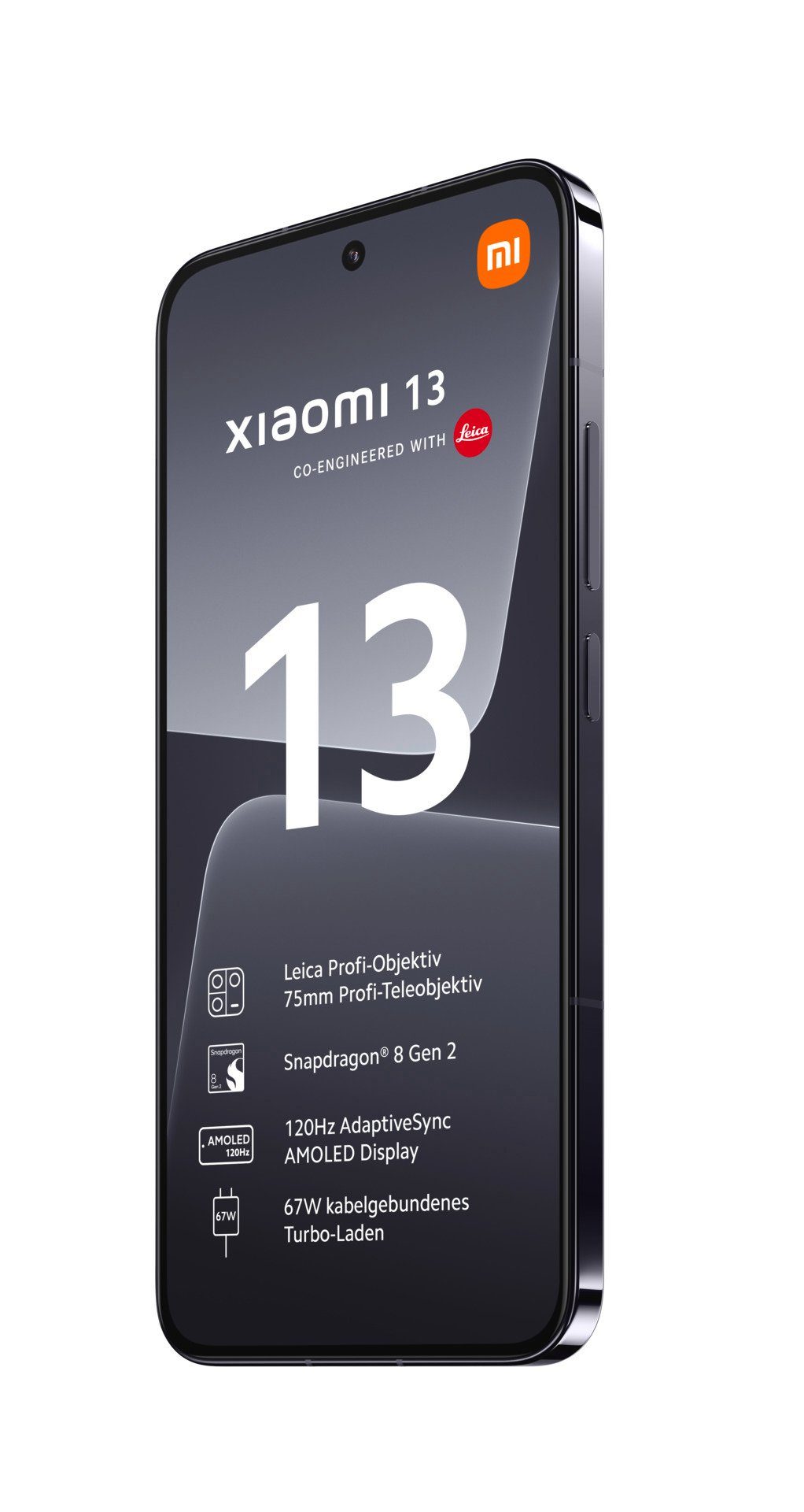 Xiaomi 13 MP 54 256 (16,15 Kamera) Schwarz 8GB+256GB Smartphone Zoll, Speicherplatz, cm/6,36 GB