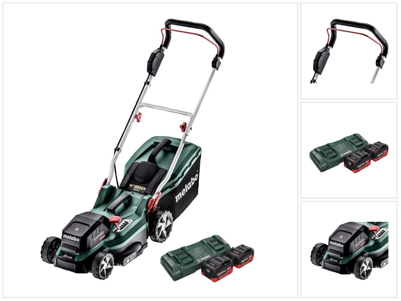 metabo Akkurasenmäher RM 36-18 LTX BL 36 Akku Rasenmäher 36 V (2x 18 V) LTX Brushless