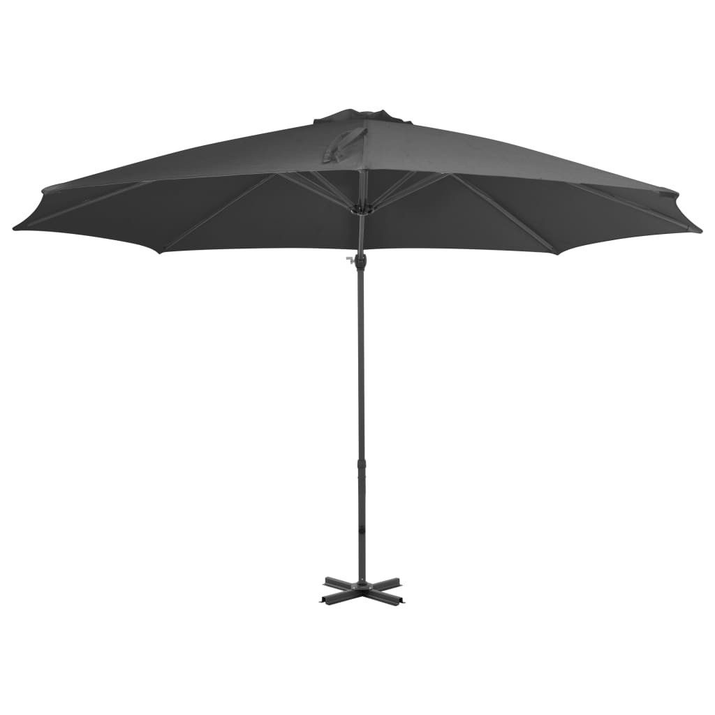Thumbnail - vidaXL Sonnensegel Ampelschirm mit Aluminium-Mast 300 cm Anthrazit, (1-tlg)