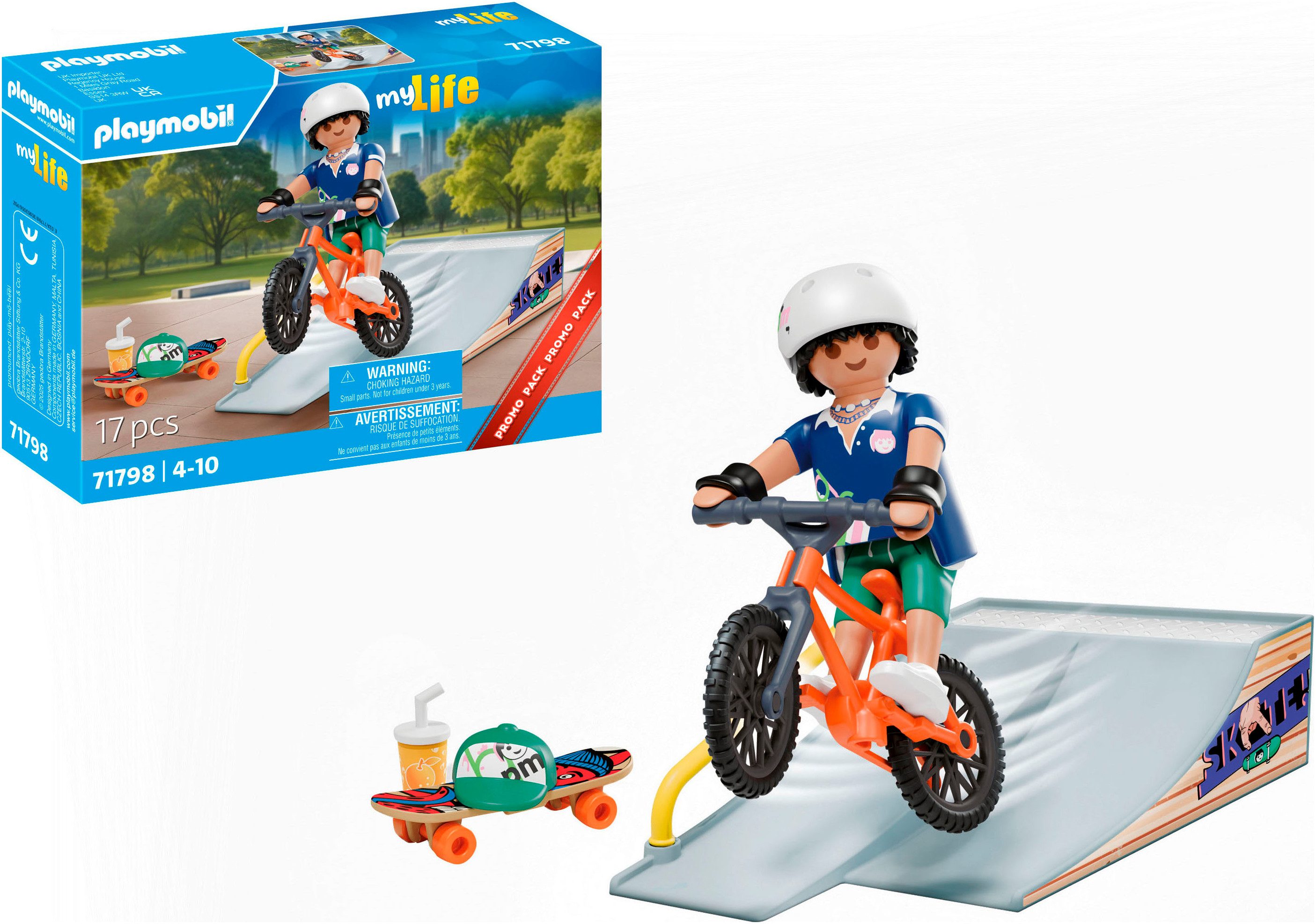 Playmobil® Skateboard mit Rampe (71798), My Life Konstruktions-Spielset, (1 günstig online kaufen
