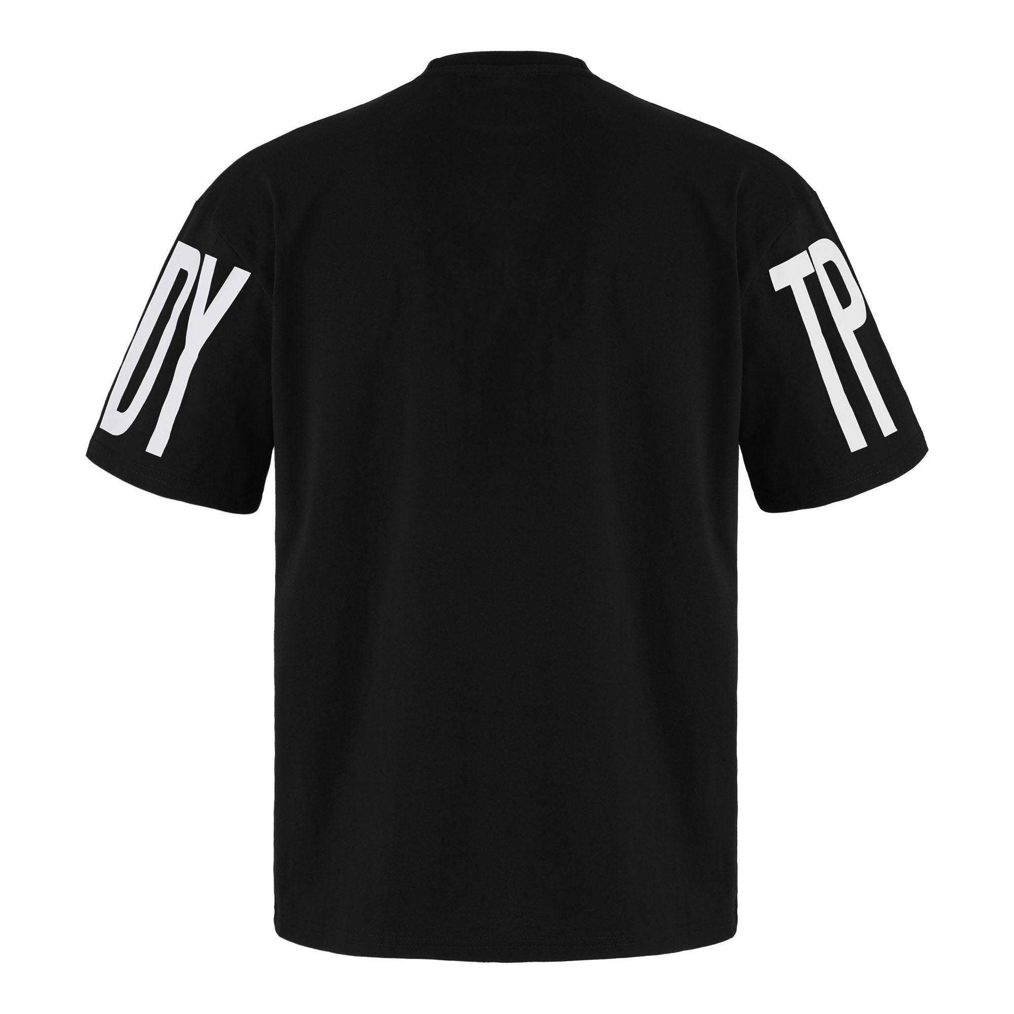 trueprodigy Oversize-Shirt Viktor F Logoprint Rundhals dicker Stoff