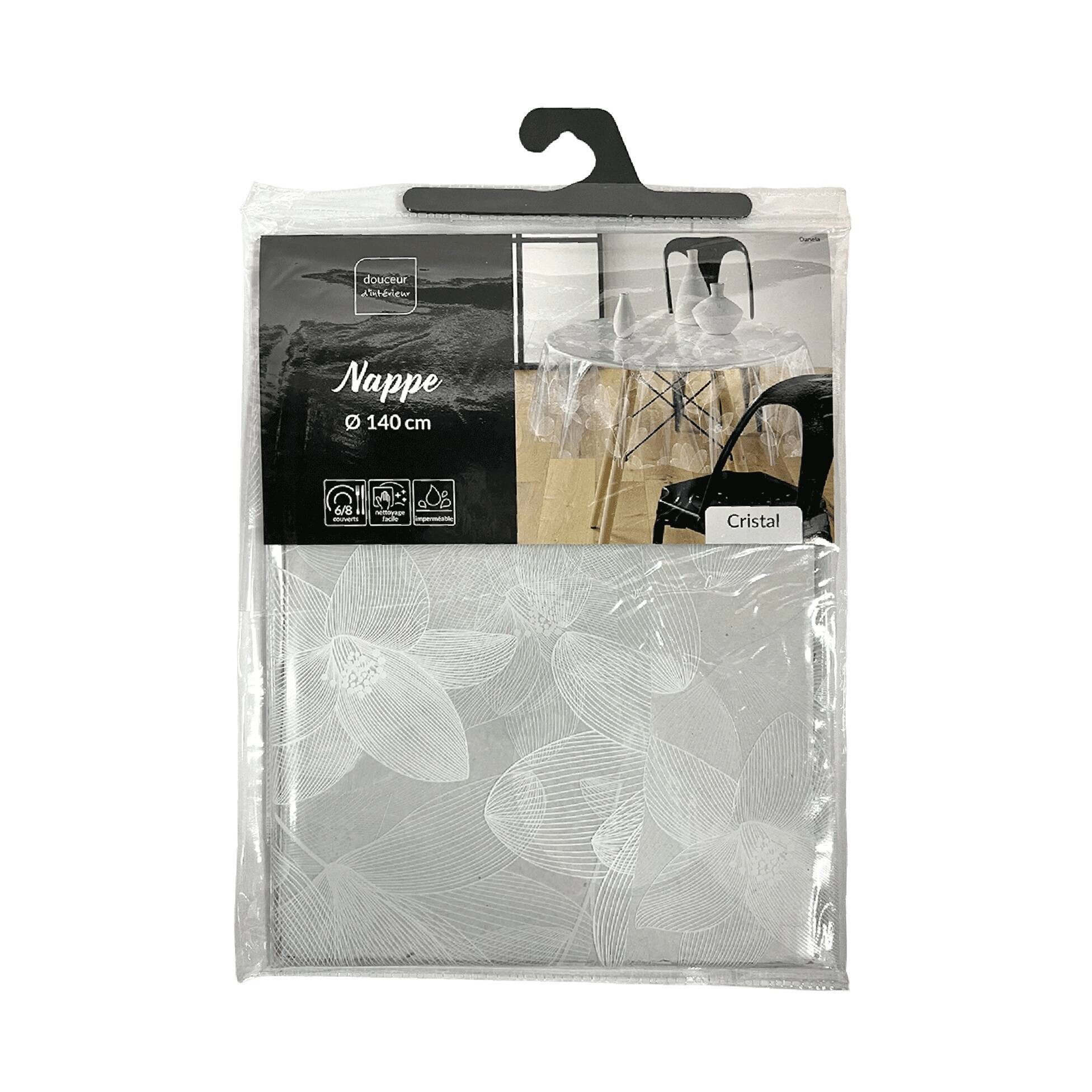Douceur d'intérieur Tischdecke Durchsichtige Tischdecke aus PCV DANELA, Ø 1 günstig online kaufen