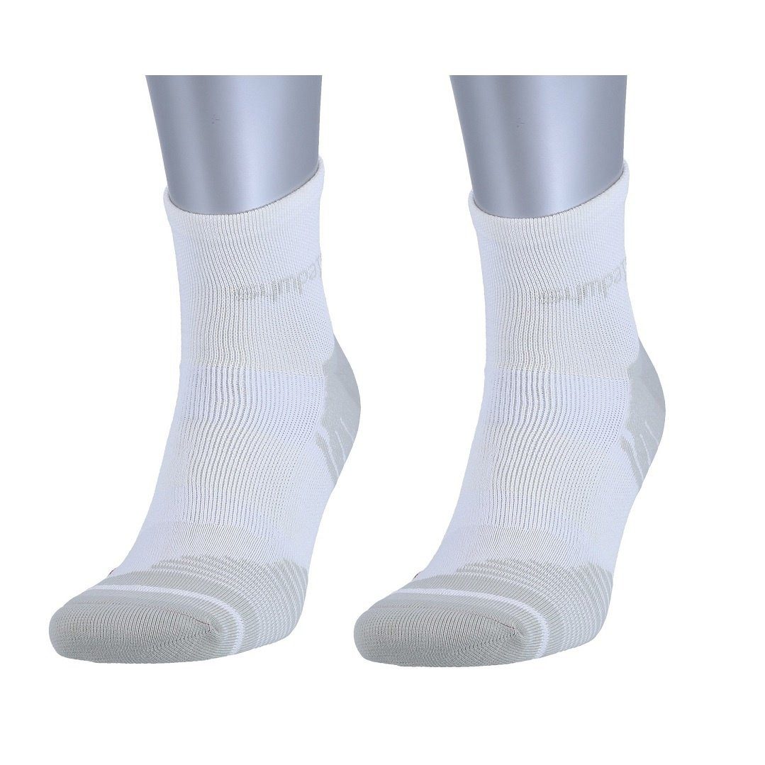 Sportsocken Coolmax (Kurzstrumpf) weiss/grau - 2 Paar