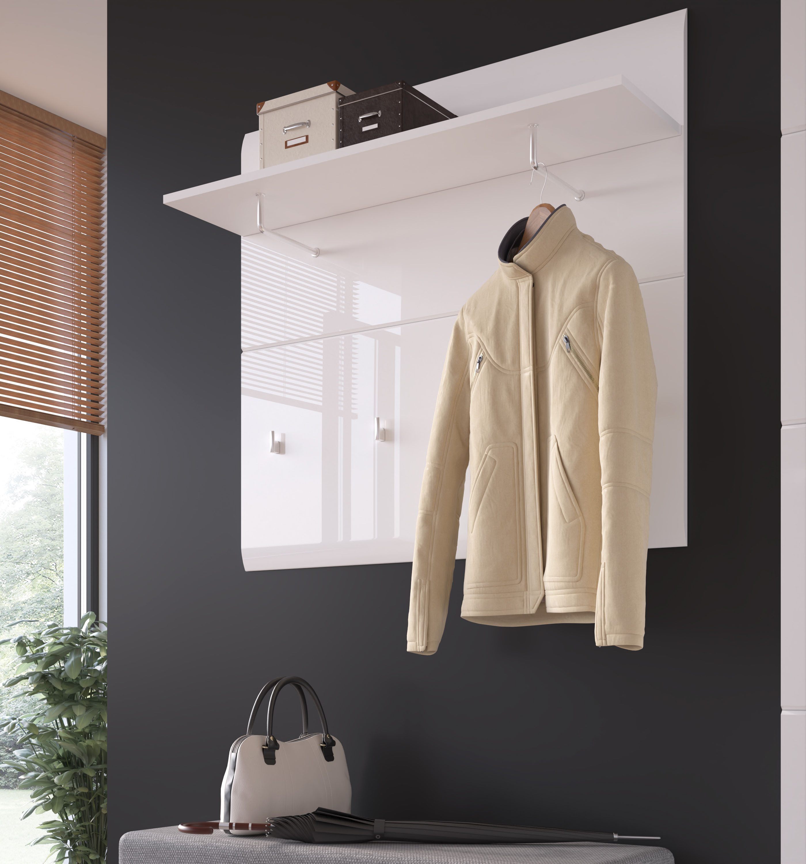 LIVING CHARM Garderobenpaneel Merano, Breite ca. 96 cm günstig online kaufen