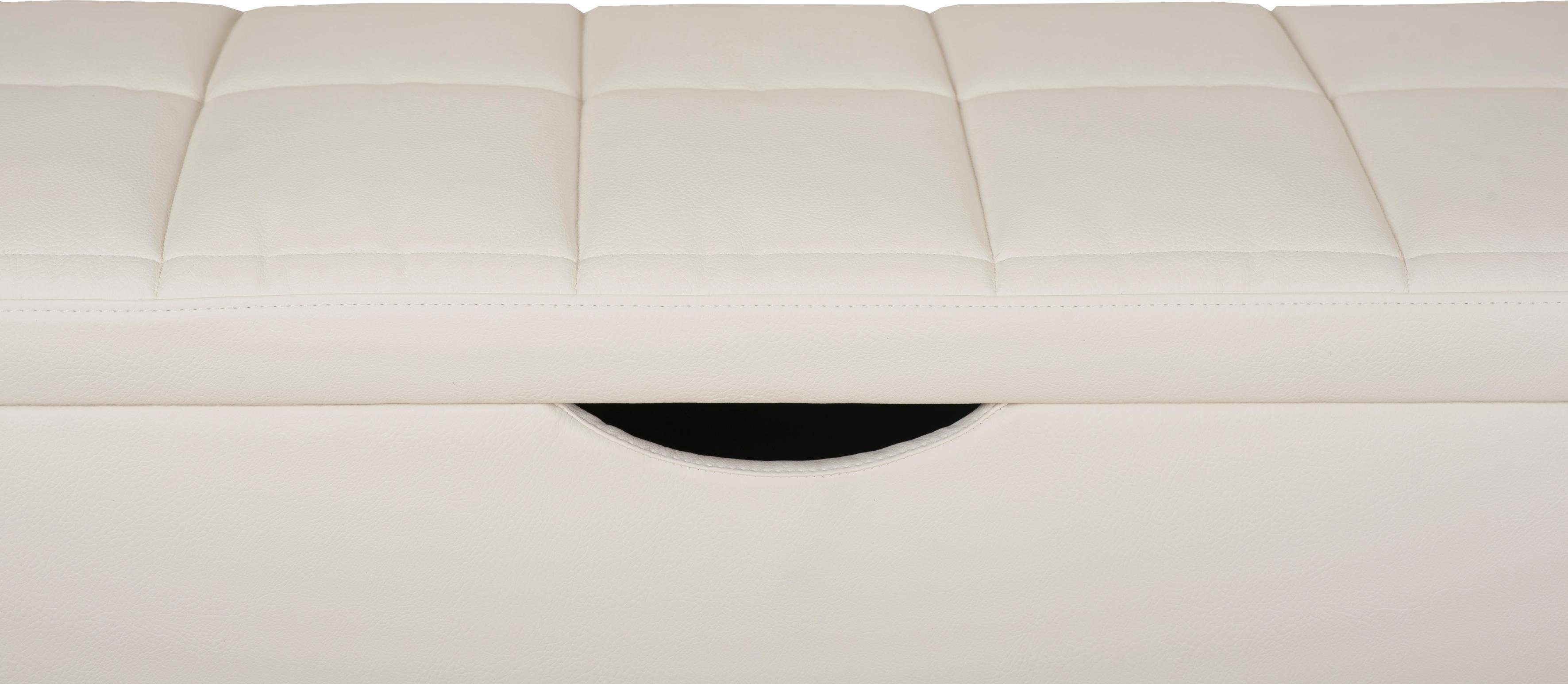 Home affaire Hockerbank Checked, mit Stauraum, Breite 120 cm und 160 cm, als Bettbank geeignet