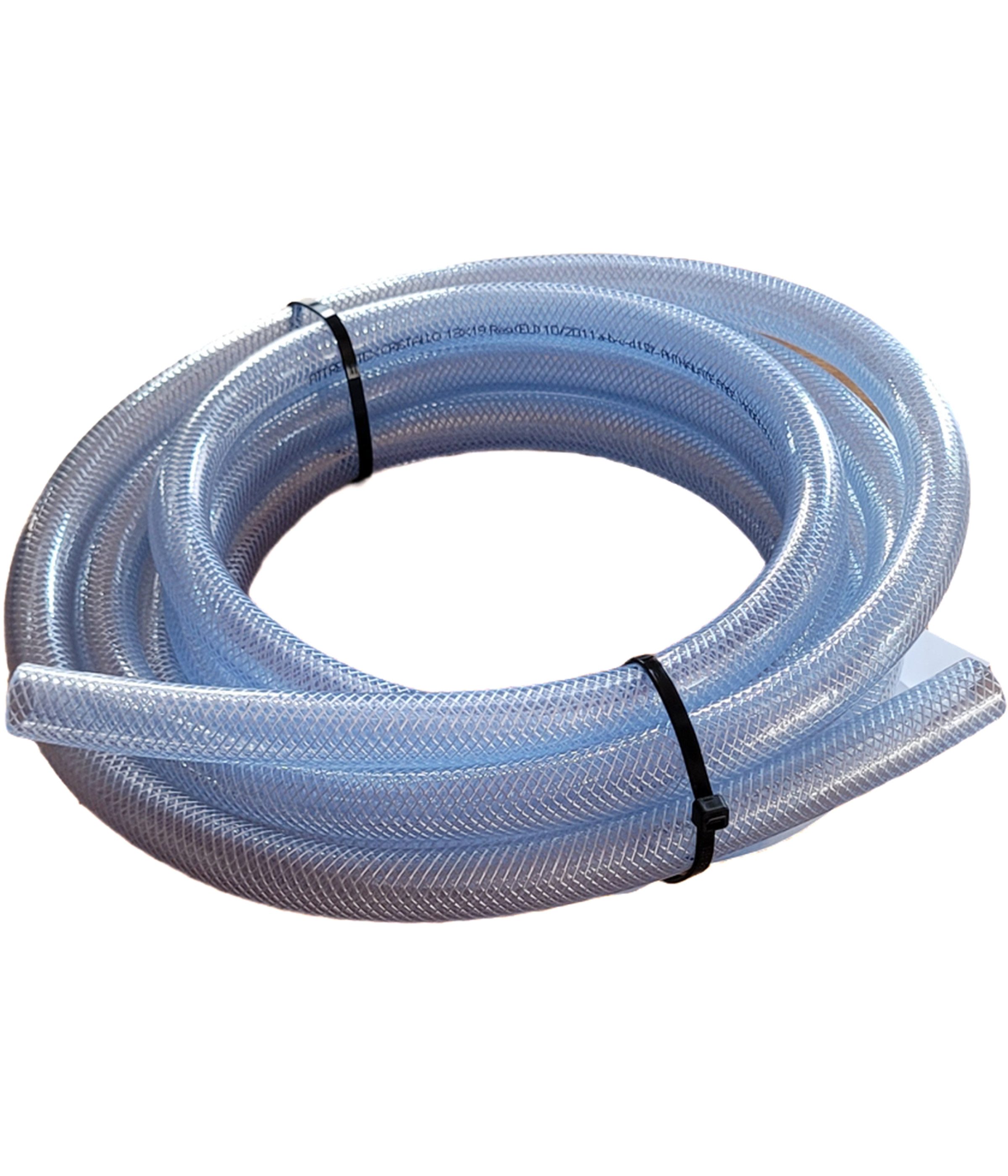 Dehner Gartenbrunnen Spiralschlauch, Фонтан- oder Teichschlauch, grau, flexibler Schlauch aus robustem Kunststoff für Gartenbrunnen und Teich