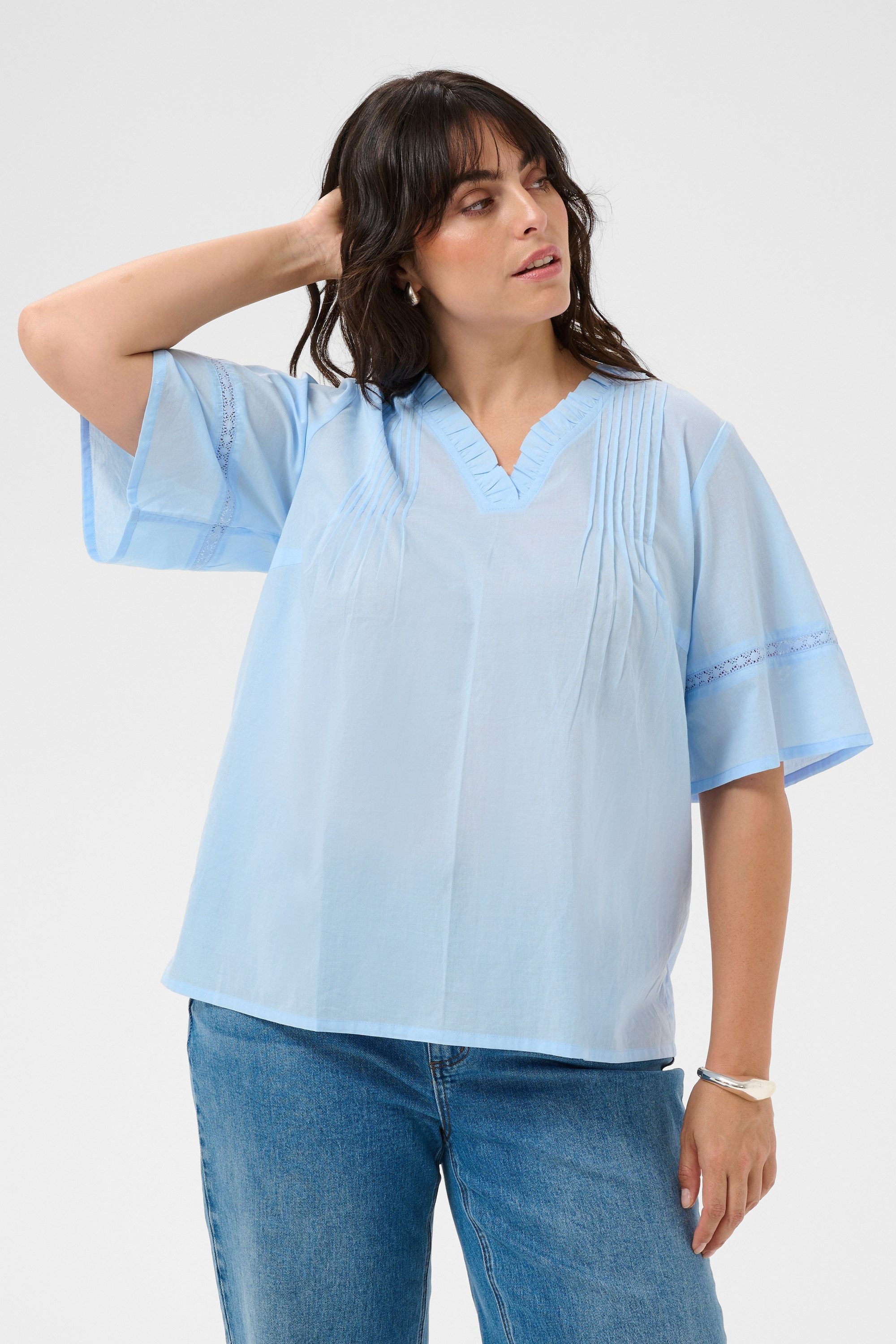 Langarmbluse Langarm-Bluse KCvaleria