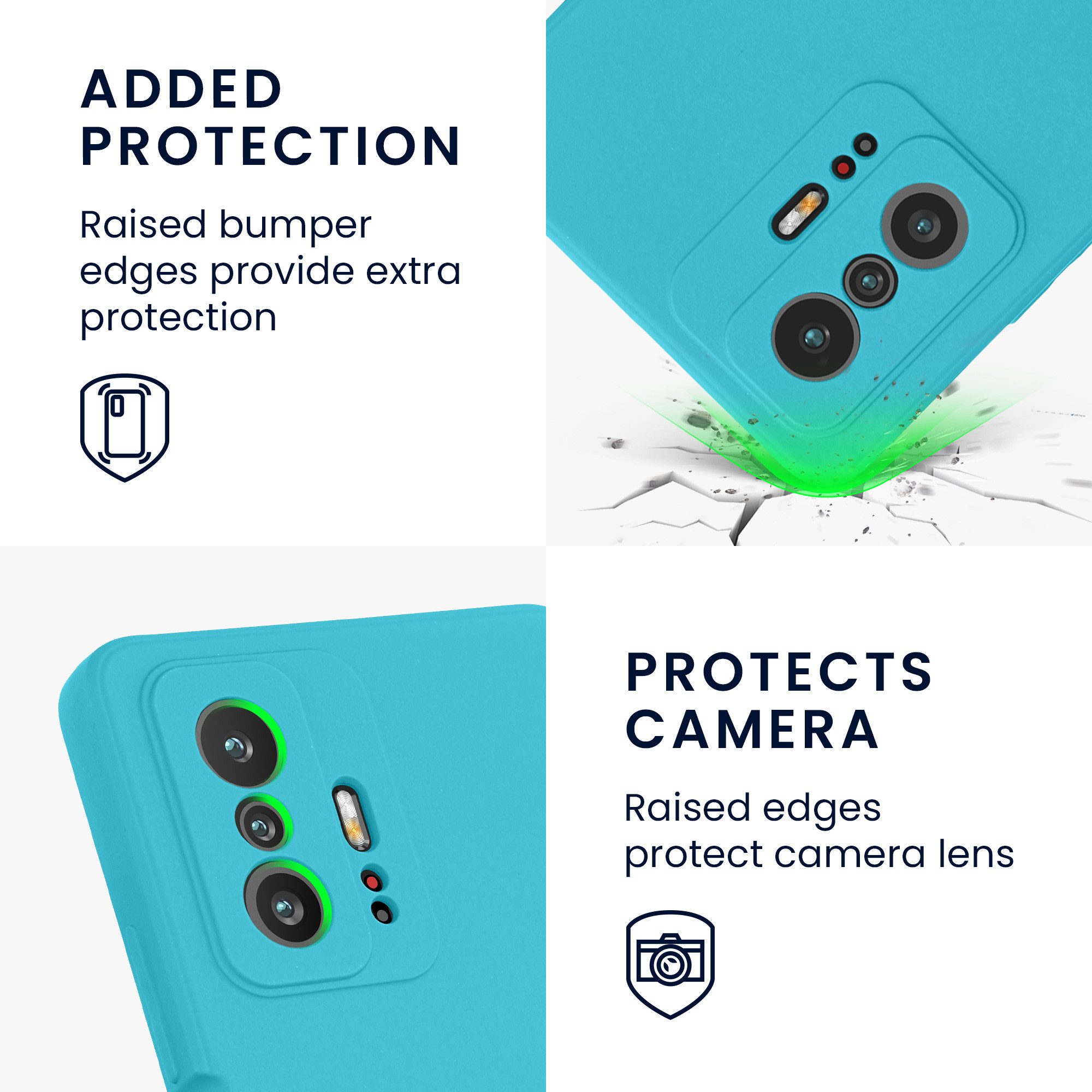 kwmobile Handyhülle Slim Case für Xiaomi 11T / 11T Pro, Hülle Silikon Handy - Handyhülle gummiert