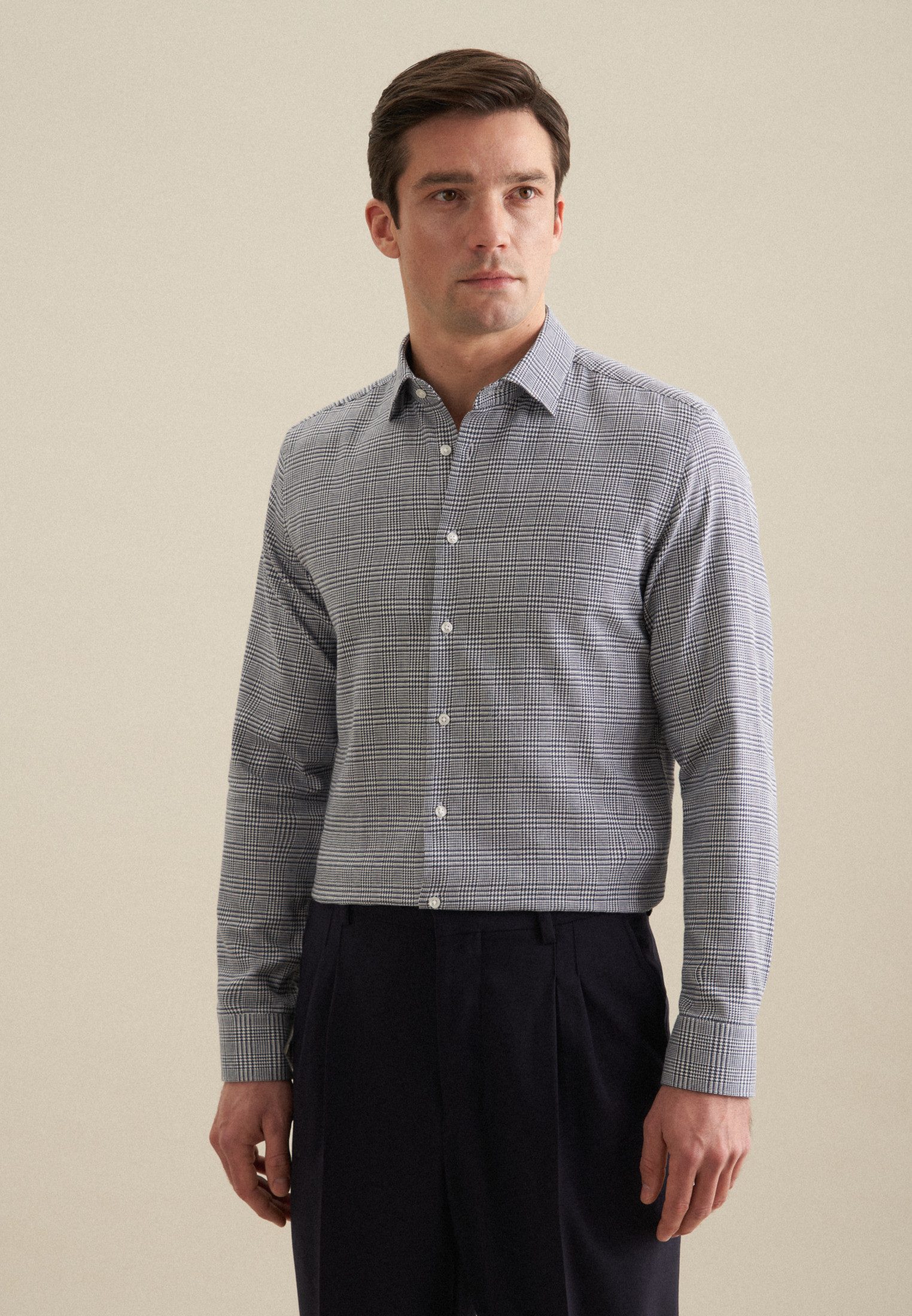 Flanellhemd Slim