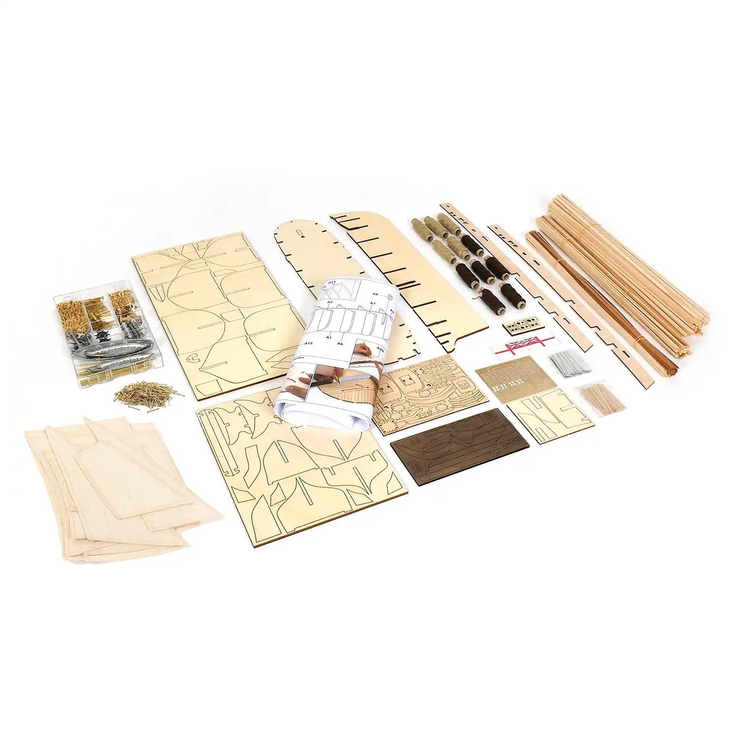 OcCre Modellbausatz HMS Erebus Maßstab 1:75 Schiffsbausatz, (Schiff, 3173-tlg., Schiffsbausatz), Made in Europe