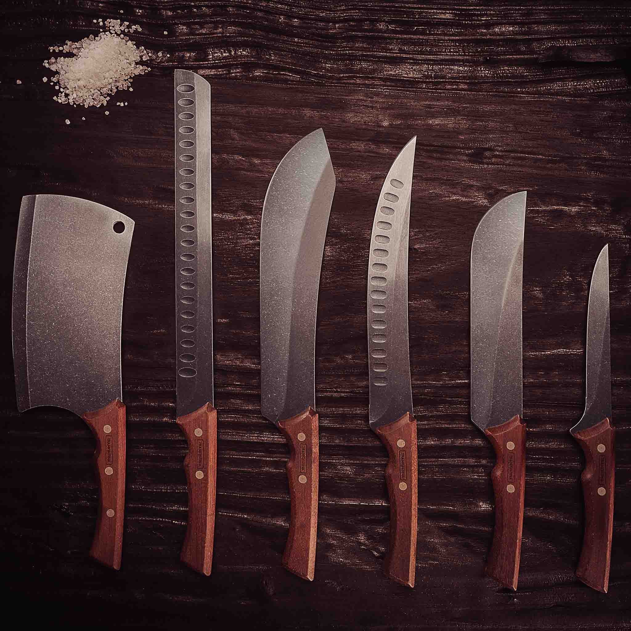 Tramontina Ausbeinmesser CHURRASCO BLACK - Edelstahl, rostfrei, 15 cm, Holzgriff FSC-zertifiziert, sehr präzise, scharf
