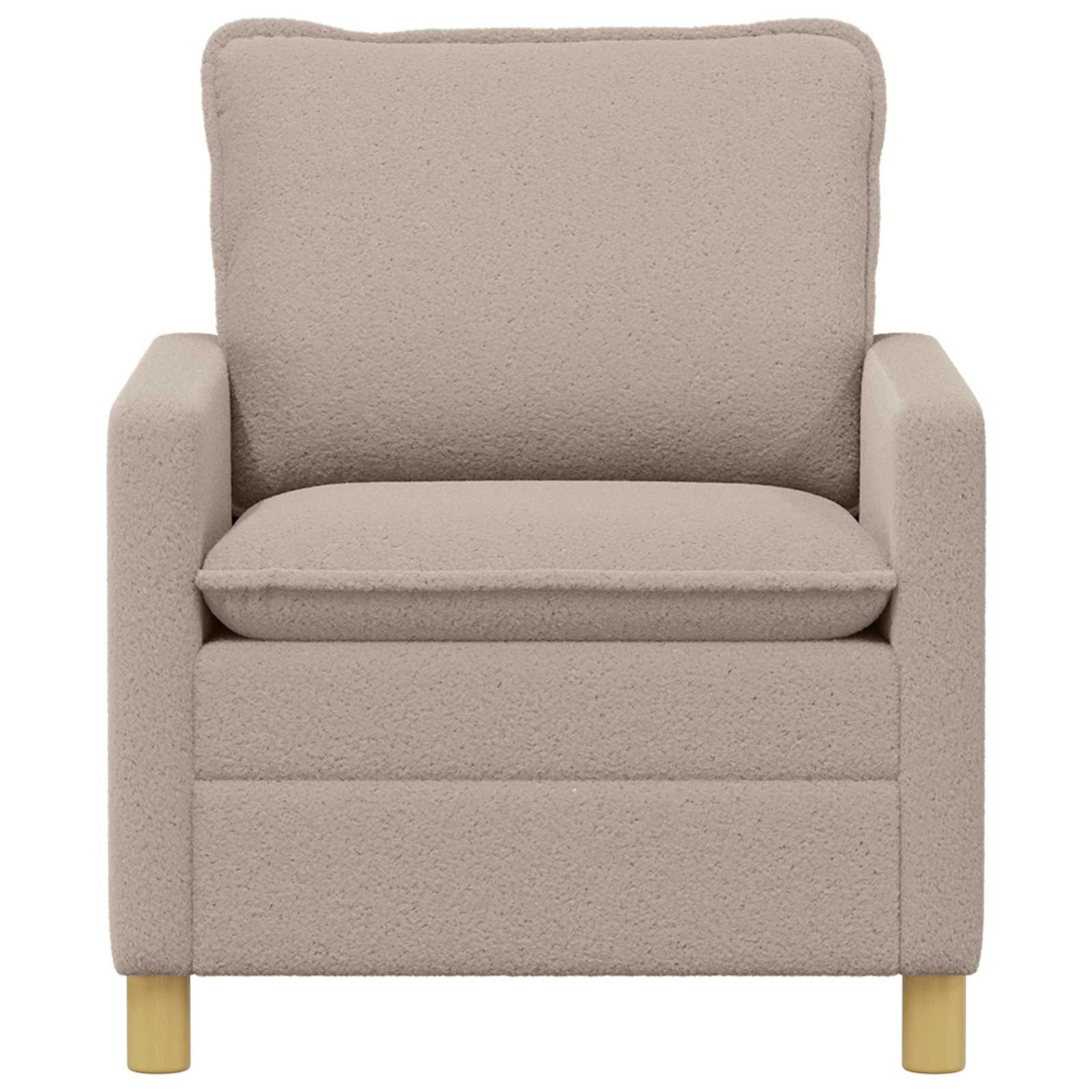 vidaXL Sofa Sofa Hellgrau 76 x 81 x 87,5 cm Stoff, 1 Teile