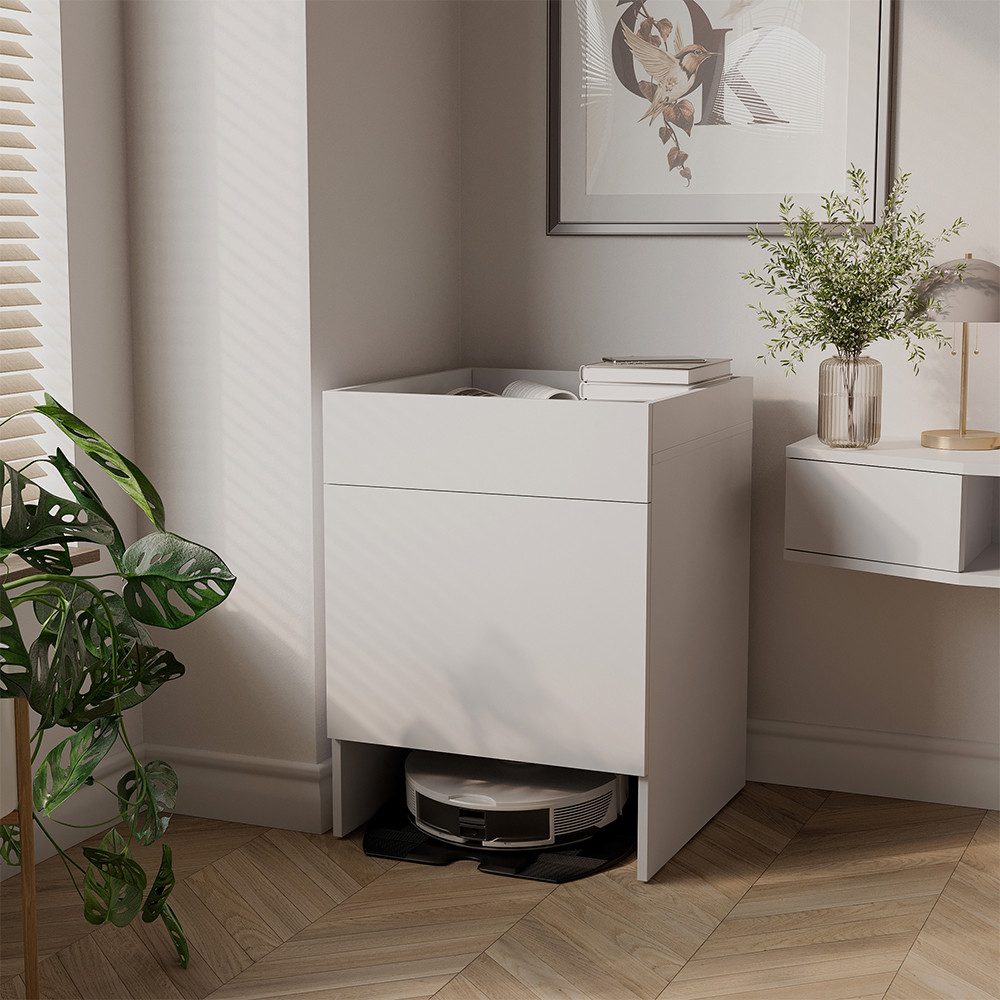 Vicco Aktenschrank Dustin, Weiß, 50 x 67.5 cm mit 1 Tür (1-St)