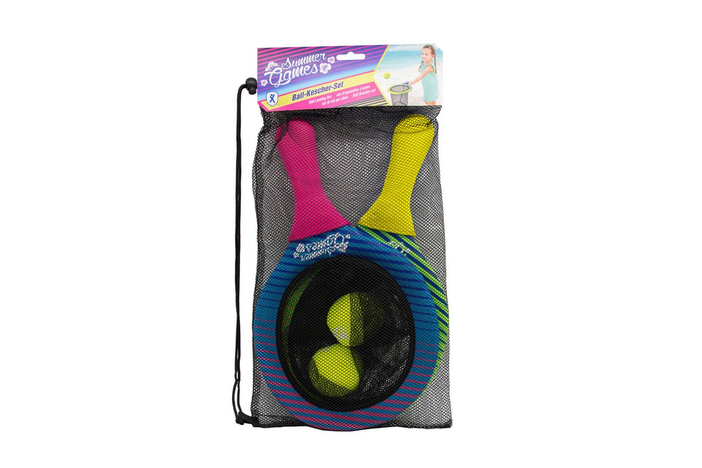 Thumbnail - XTREM toys & sports Outdoor-Spielzeug SUMMER GAMES Neopren Ball-Kescher-Set, (4-tlg)