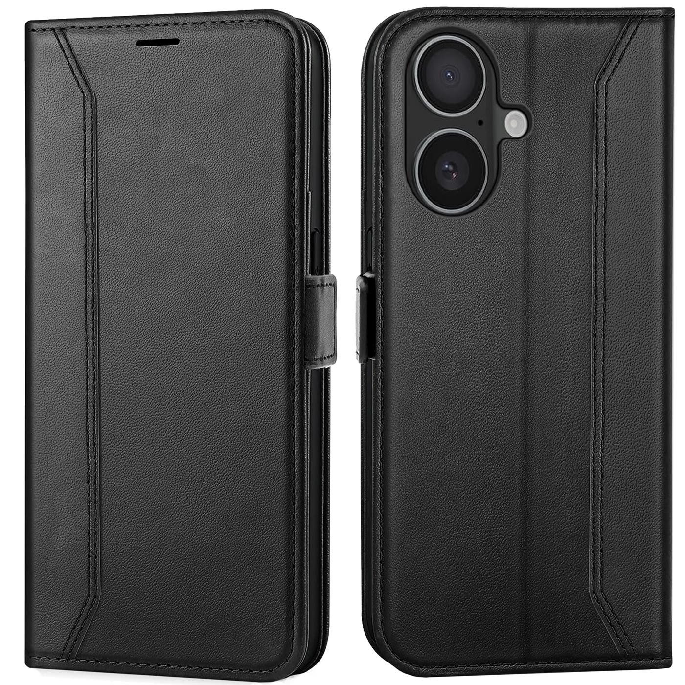 CoolGadget Handyhülle Book Case Elegance Tasche für Apple iPhone 17 6,3 Zoll, Hülle Magnet Klapphülle Flip Case für iPhone 17 Schutzhülle
