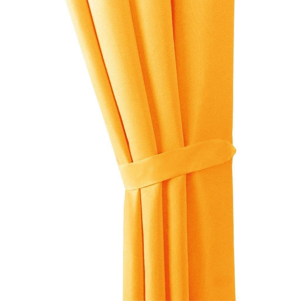 Bestlivings Vorhang (2 St), Schlaufen, blickdicht, Gardinenset "Blickdicht" mit Schlaufen inkl. Zubehör