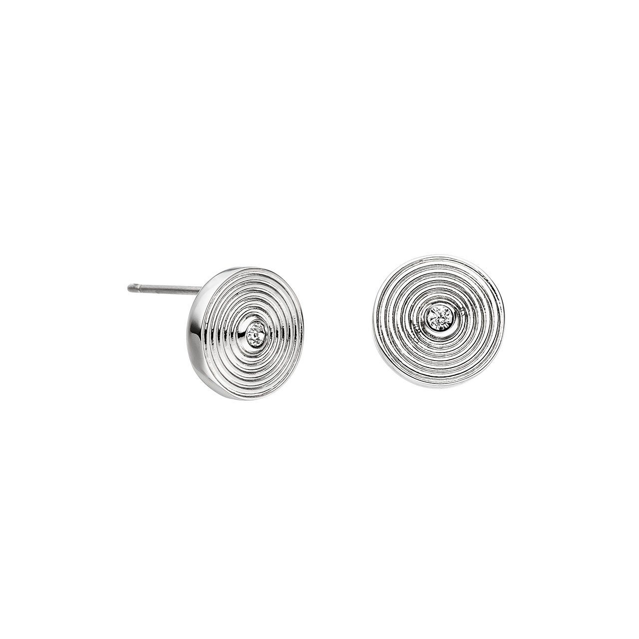 Paar Ohrstecker Magnetohrstecker Kreis-Design