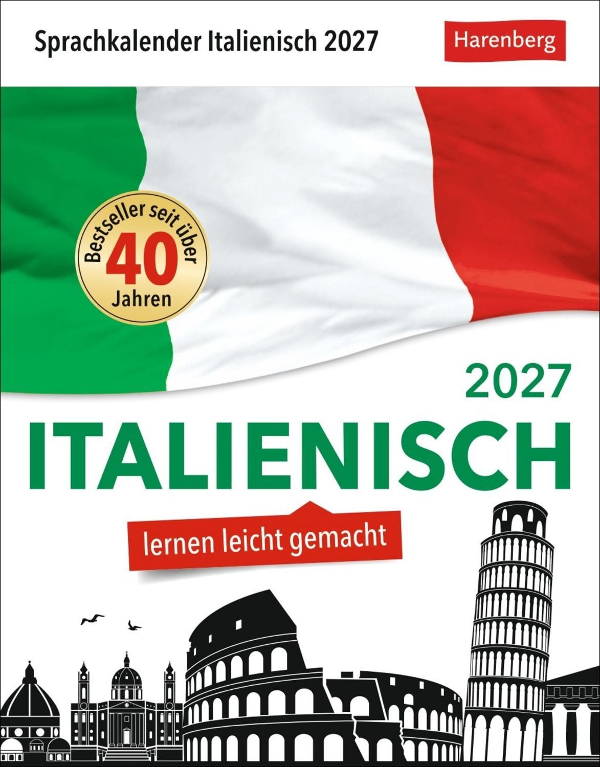 Tischkalender Italienisch Sprachkalender 2027 - Italienisch lernen leicht gemacht -