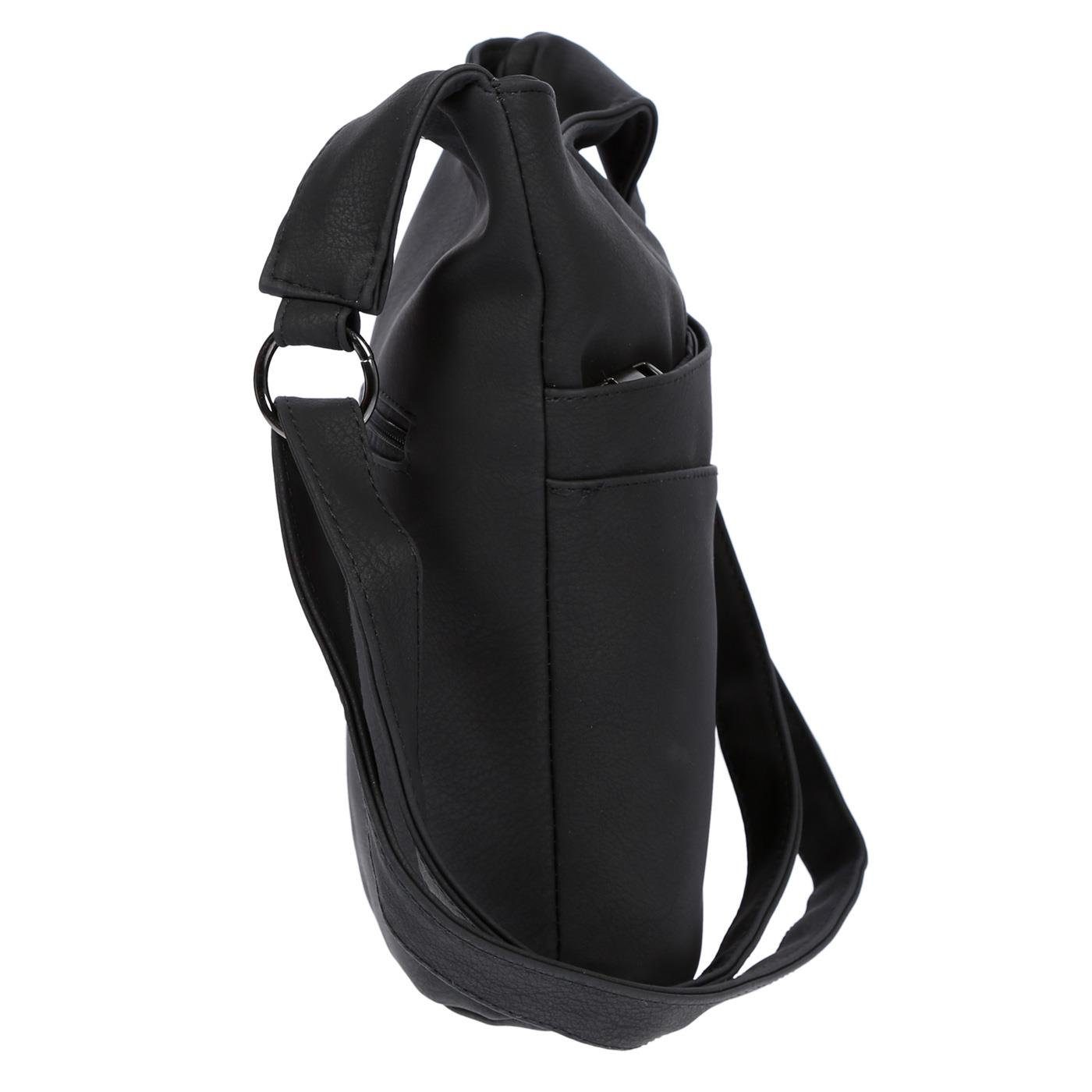 Christian Wippermann Umhängetasche Damen Tasche Umhängetasche Beuteltasche Hobo Handtasche, Crossover Leder Optik – Bild 4 von 5