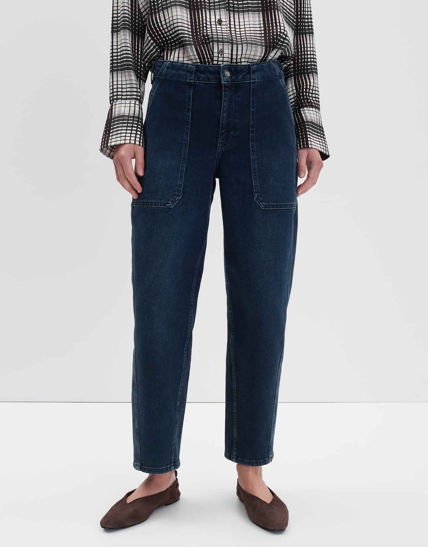 someday Relax-fit-Jeans Cellma barrel utility Mid Rise, Ankle, leichte Used-Effekte