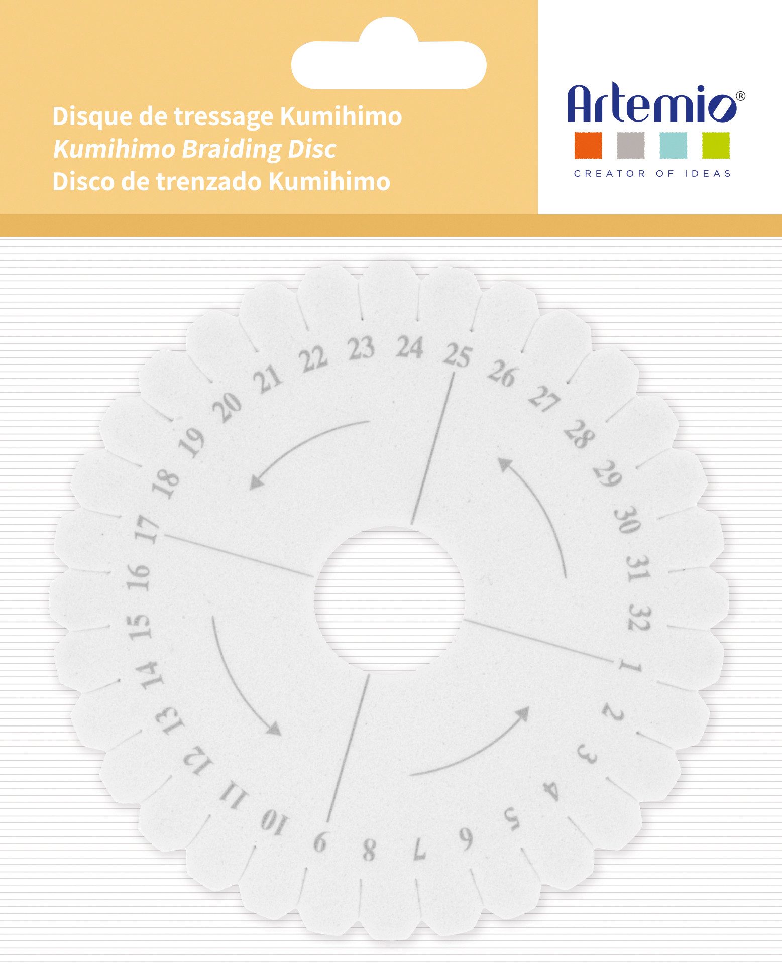 Artemio Armband Flechtscheibe, 15 cm