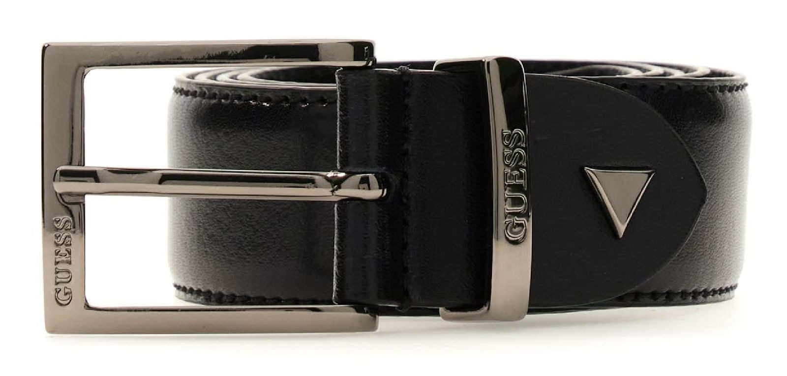 Guess Synthetikgürtel Adjustable Belt H35 aus echtem Rindsleder