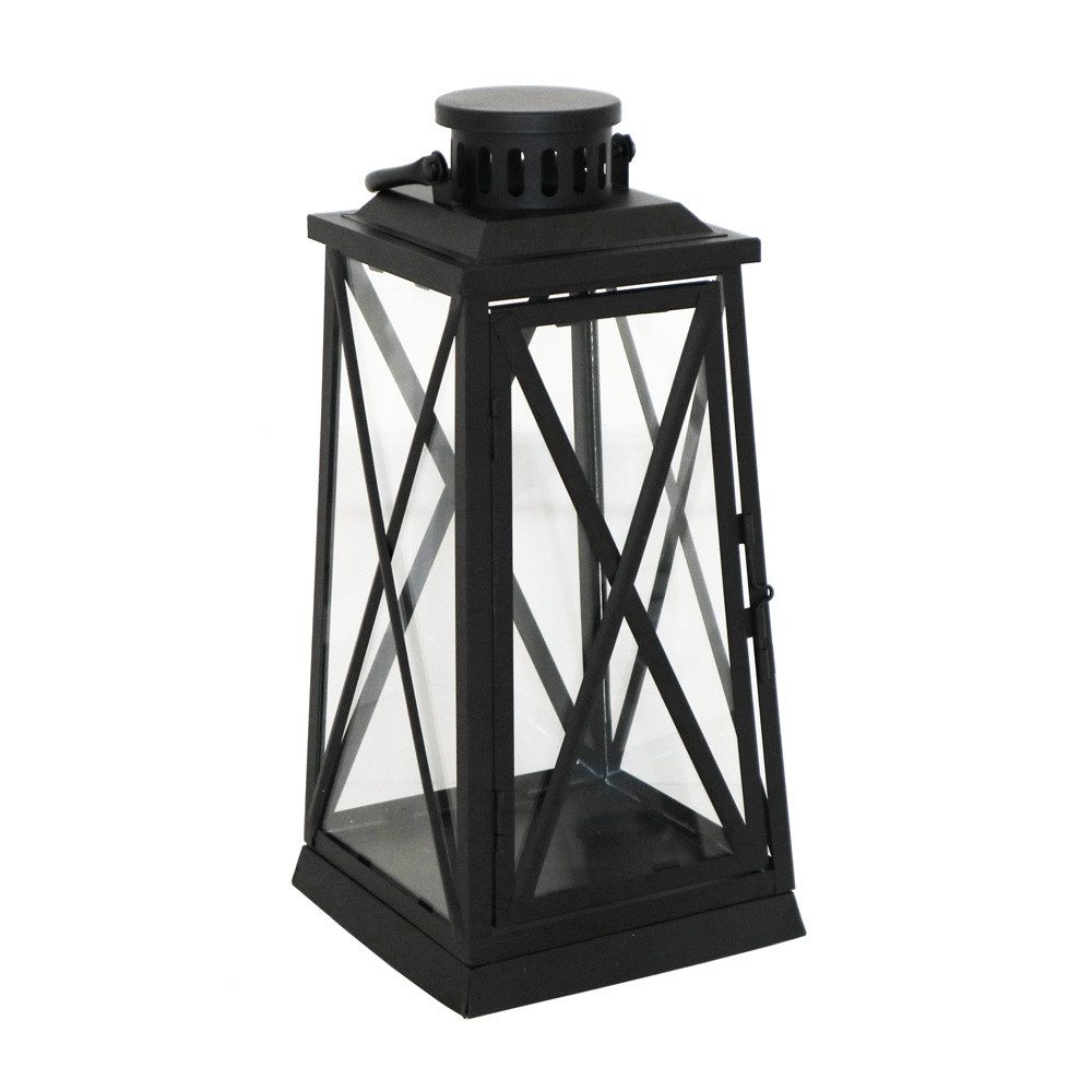 Grafelstein Kerzenlaterne Laterne HARBOUR schwarz aus Metall H37cm Metalllaterne Landhaus modern