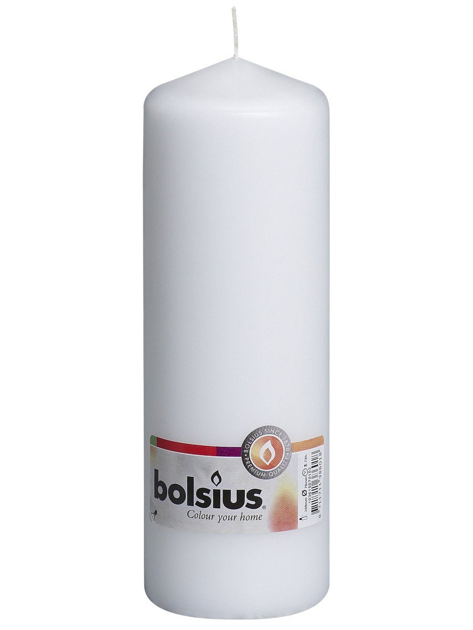 Bolsius Stumpenkerze Bolsius Stumpenkerze weiß, Höhe günstig online kaufen