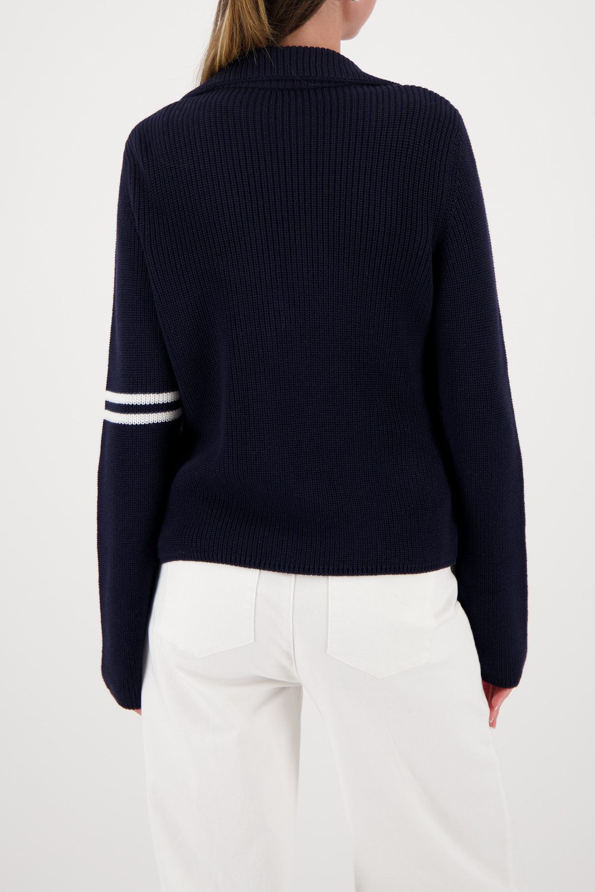 Monari Strickjacke Reverskragen, Regular Fit, verdeckter Druckknopfverschlu günstig online kaufen