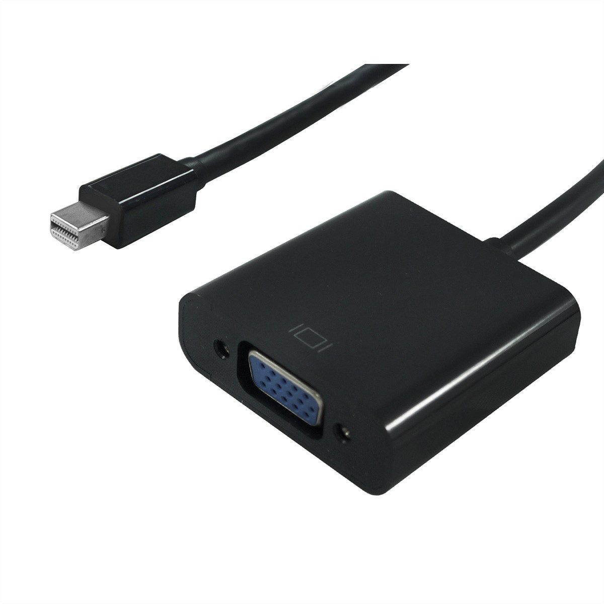 SECOMP STANDARD Mini DisplayPort-VGA Adapter, Mini DP ST - VGA BU Audio- & Video-Adapter Mini DisplayPort Männlich (Stecker) zu HD D-Sub 15-polig (HD-15), VGA Weiblich (Buchse), 15.0 cm