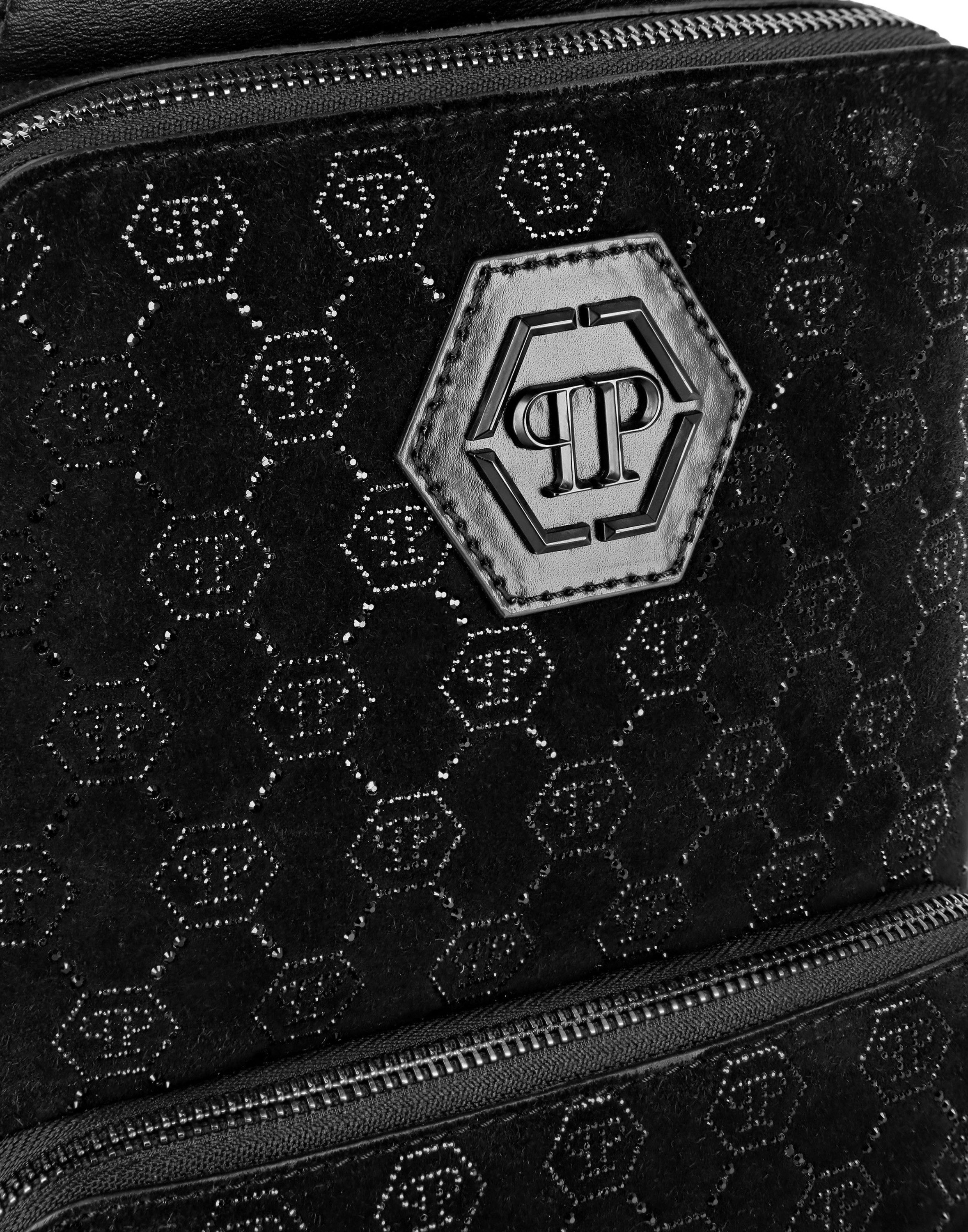 PHILIPP PLEIN Umhängetasche Monogram Mit Schmucksteinen