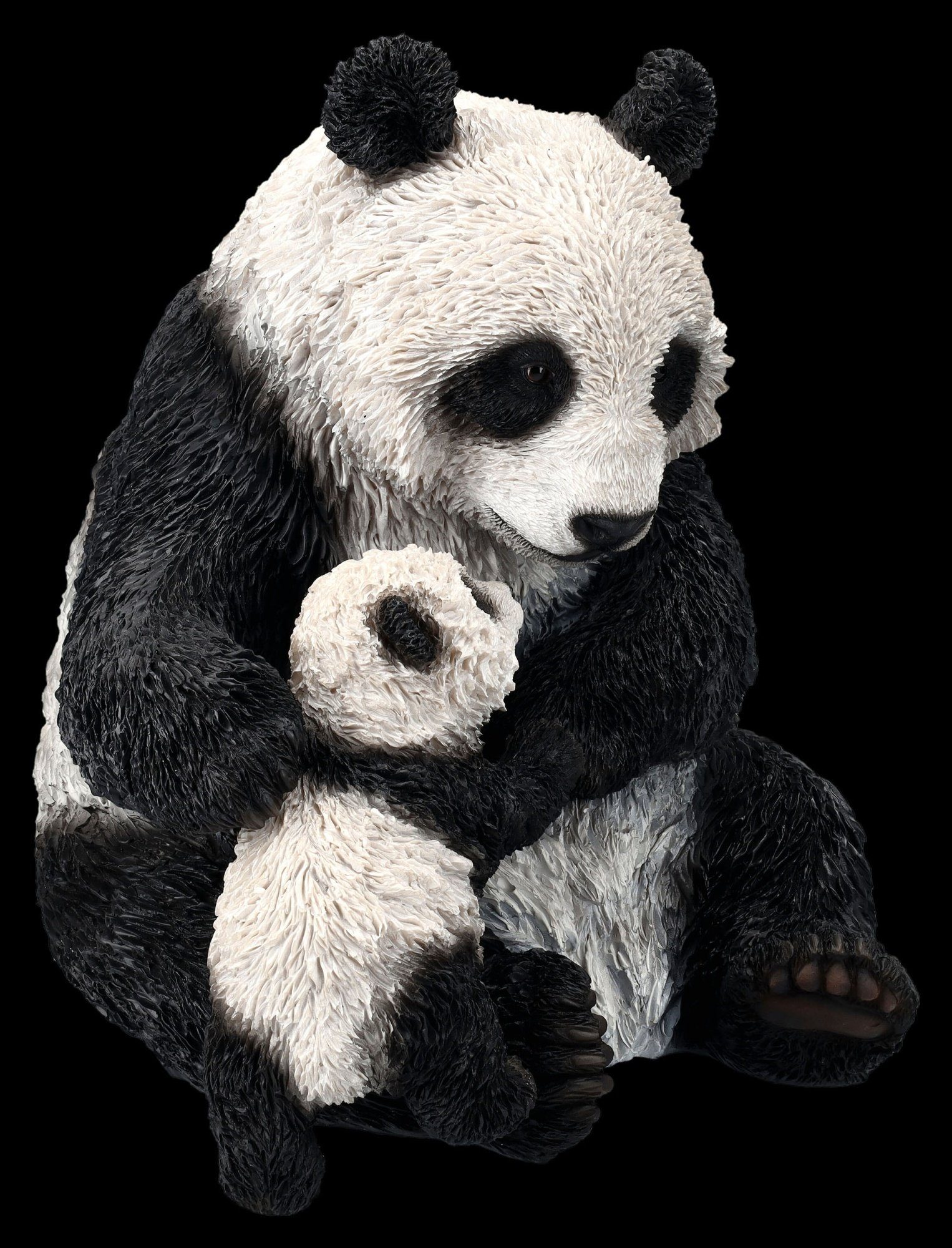 Figuren Shop GmbH - Tierfigur - Panda Dekoration Mutter Tierfigur Pandabär Figur Baby mit