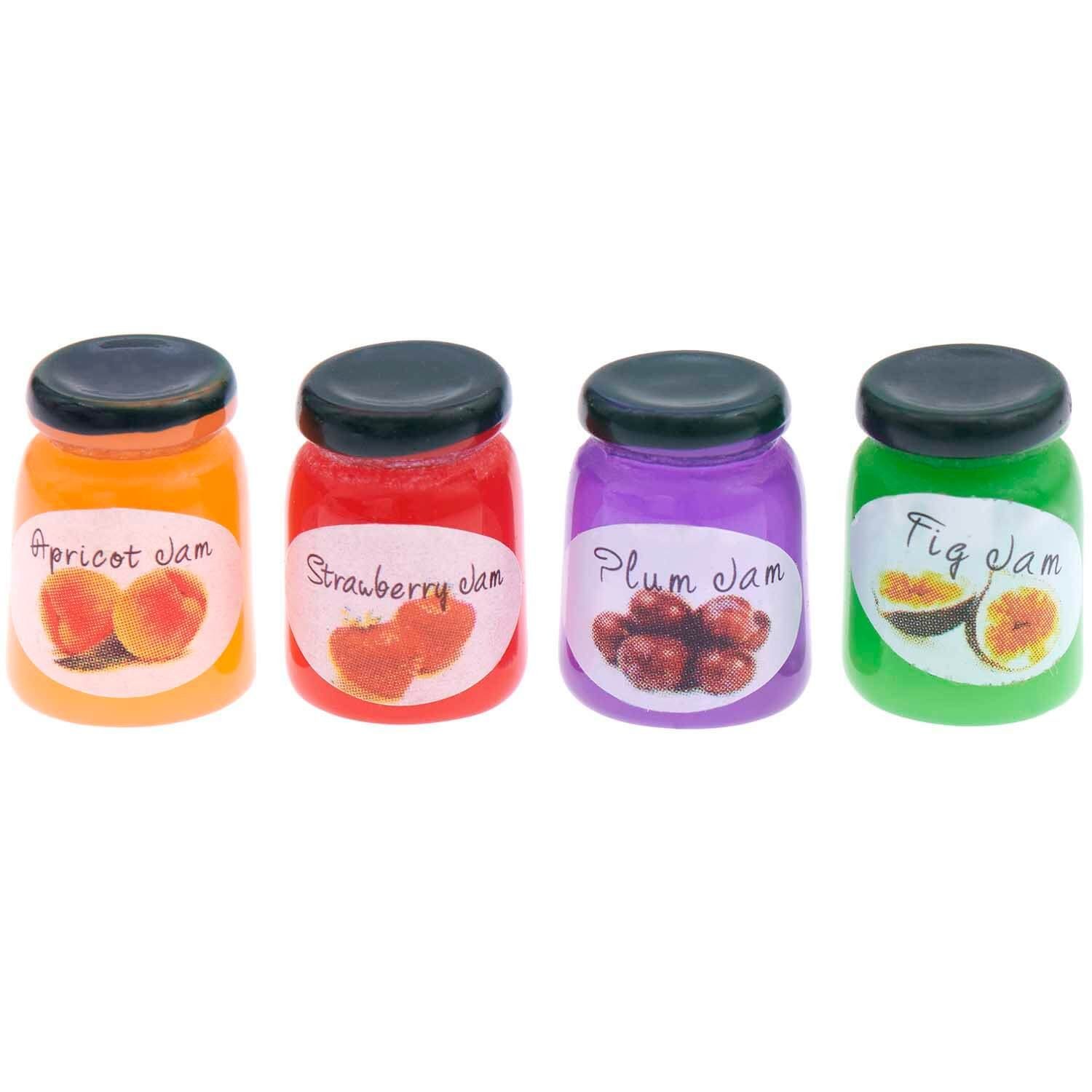 Rico Design Wichtel Miniatur Marmeladengläser 4 Stück