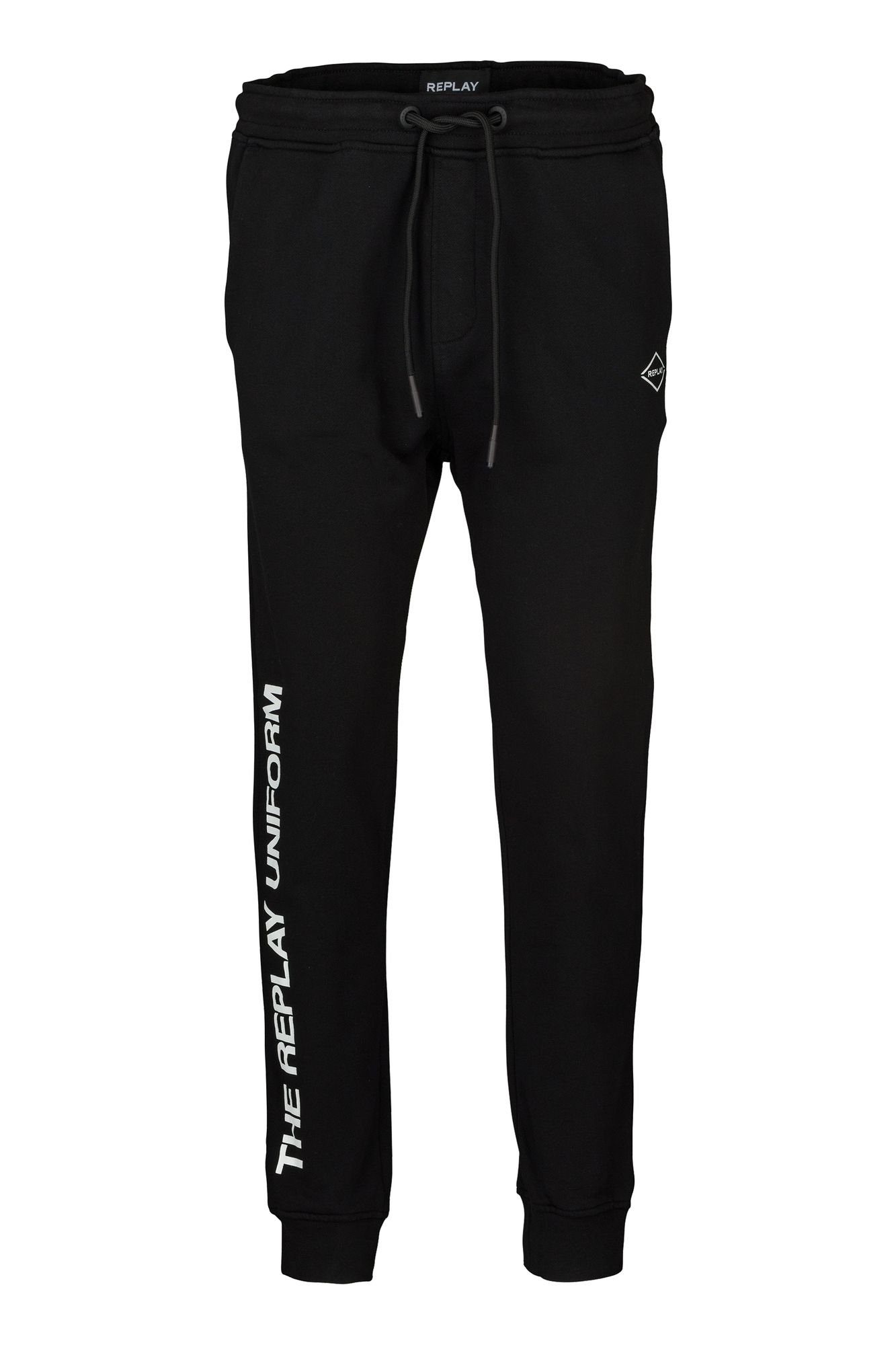 Replay Jogginghose Jogginghose mit seitlichem Aufdruck aus weichem BaumwolleSweatshirtstoff